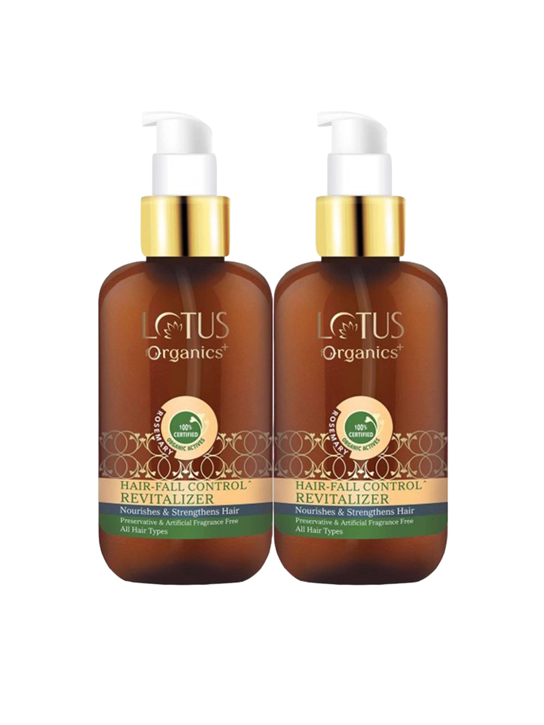 Lotus Organics+ Set Of 2 Hair Fall Control Revitalizer With Red Onion - 100ml Each, Coffee brown
Lotus Organics+ Set Of 2 Hair Fall Control Revitalizer With Red Onion - 100ml Each, Coffee brown