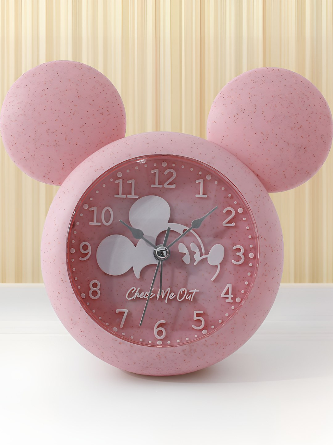 The Better Home Pink & White Mickey Mouse Shaped Contemporary Table Alarm Clock
The Better Home Pink & White Mickey Mouse Shaped Contemporary Table Alarm Clock