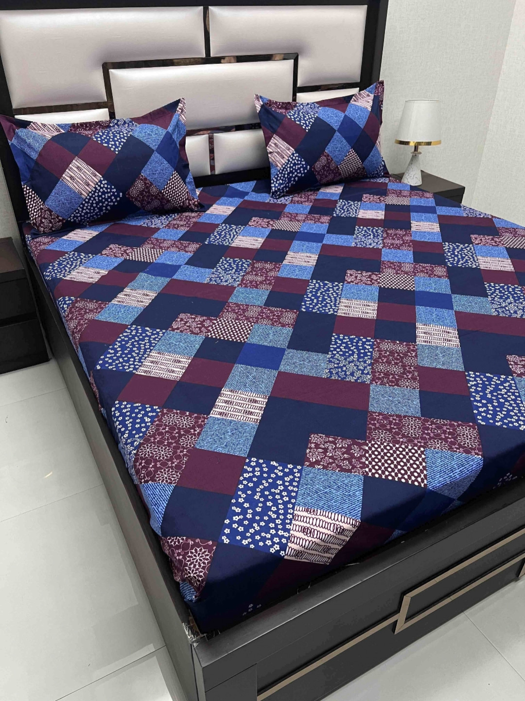 Pure Decor Queen Size Double Bed Bedsheet With 2 Pillow Covers 90in X 100in,228cm X 254cms, Blue
Pure Decor Queen Size Double Bed Bedsheet With 2 Pillow Covers 90in X 100in,228cm X 254cms, Blue
