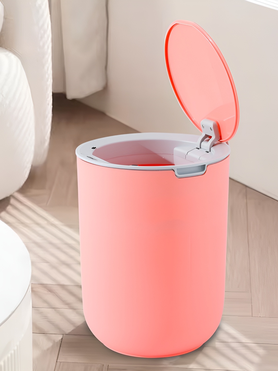 The Better Home Pink & Grey Automatic Smart Sensor Dustbins With Lid & Waterproof- 8 L
The Better Home Pink & Grey Automatic Smart Sensor Dustbins With Lid & Waterproof- 8 L