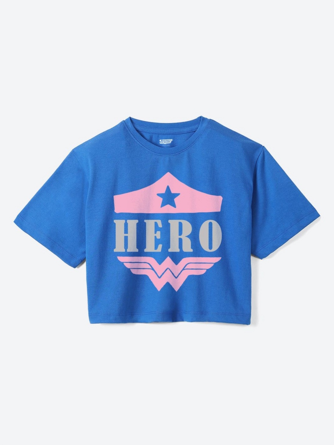 YK Justice League Girls Wonder Woman Printed Pure Cotton Applique Boxy T-shirt, Blue
YK Justice League Girls Wonder Woman Printed Pure Cotton Applique Boxy T-shirt, Blue