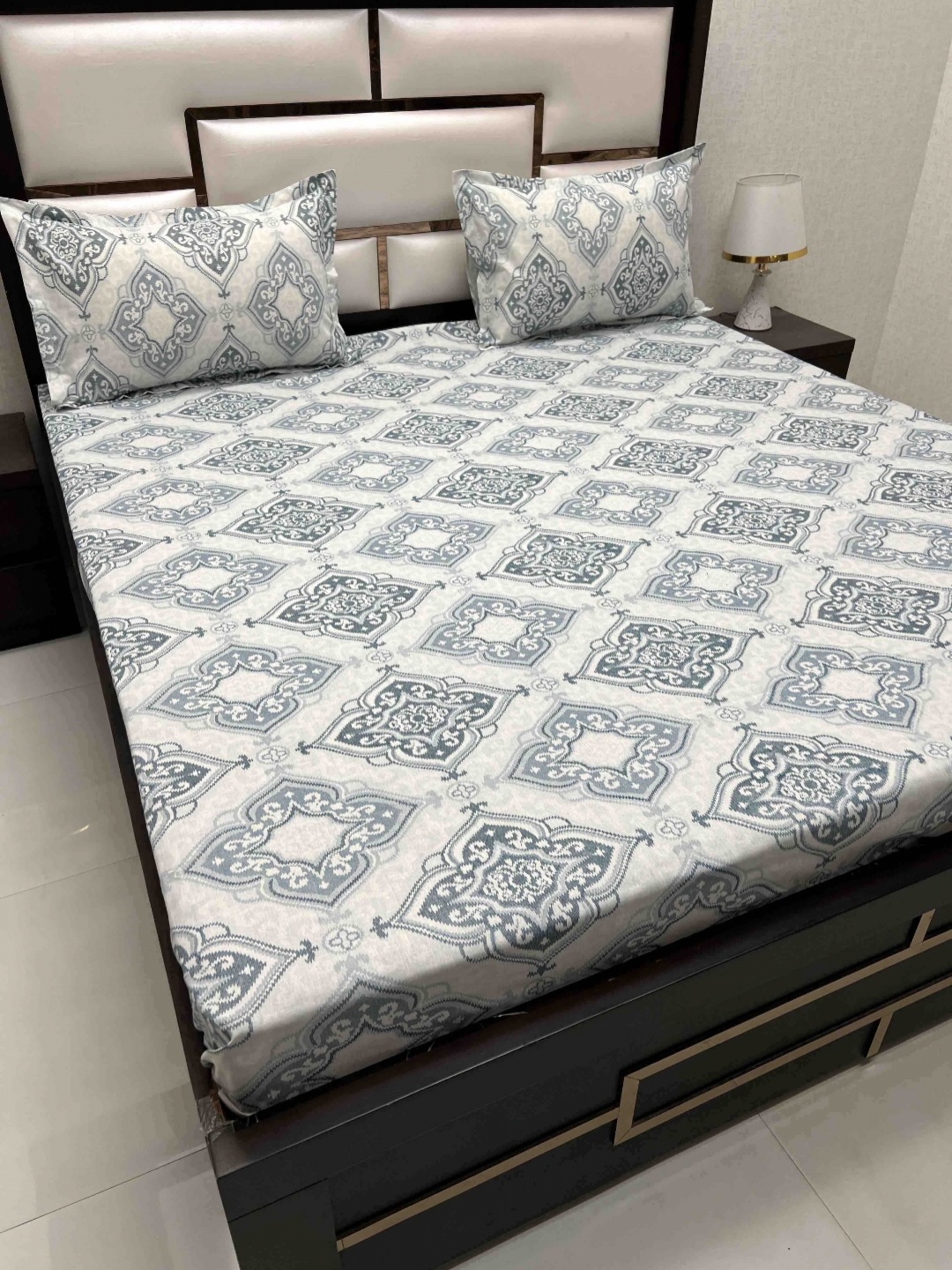 Pure Decor Passion Blue Ethnic Motifs 250 TC Pure Cotton Queen Bedsheet & 2 Pillow Covers
Pure Decor Passion Blue Ethnic Motifs 250 TC Pure Cotton Queen Bedsheet & 2 Pillow Covers