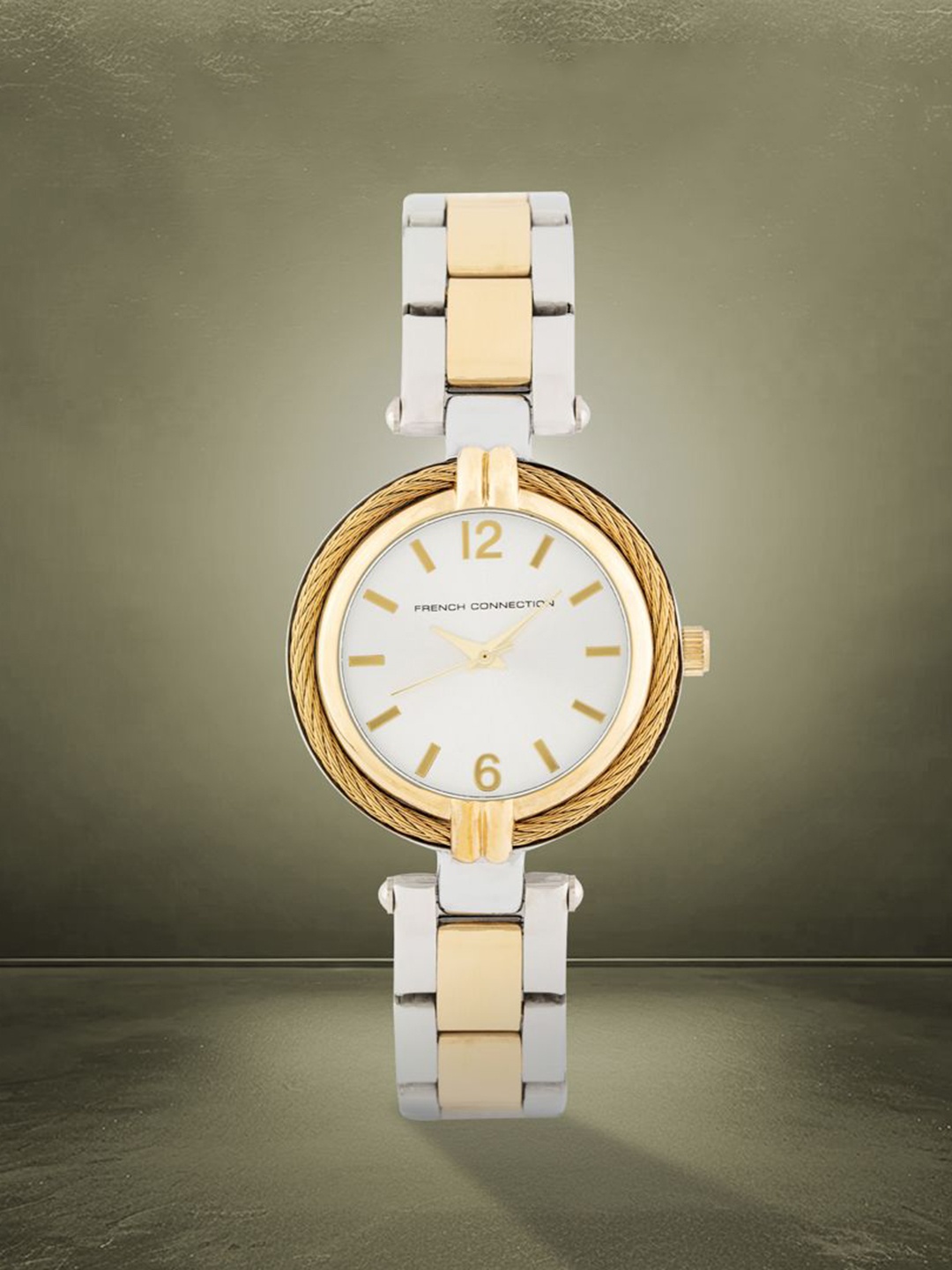 French Connection Women Dial & Stainless Steel Bracelet Style Straps Analogue Watch FCW12TM, White
French Connection Women Dial & Stainless Steel Bracelet Style Straps Analogue Watch FCW12TM, White