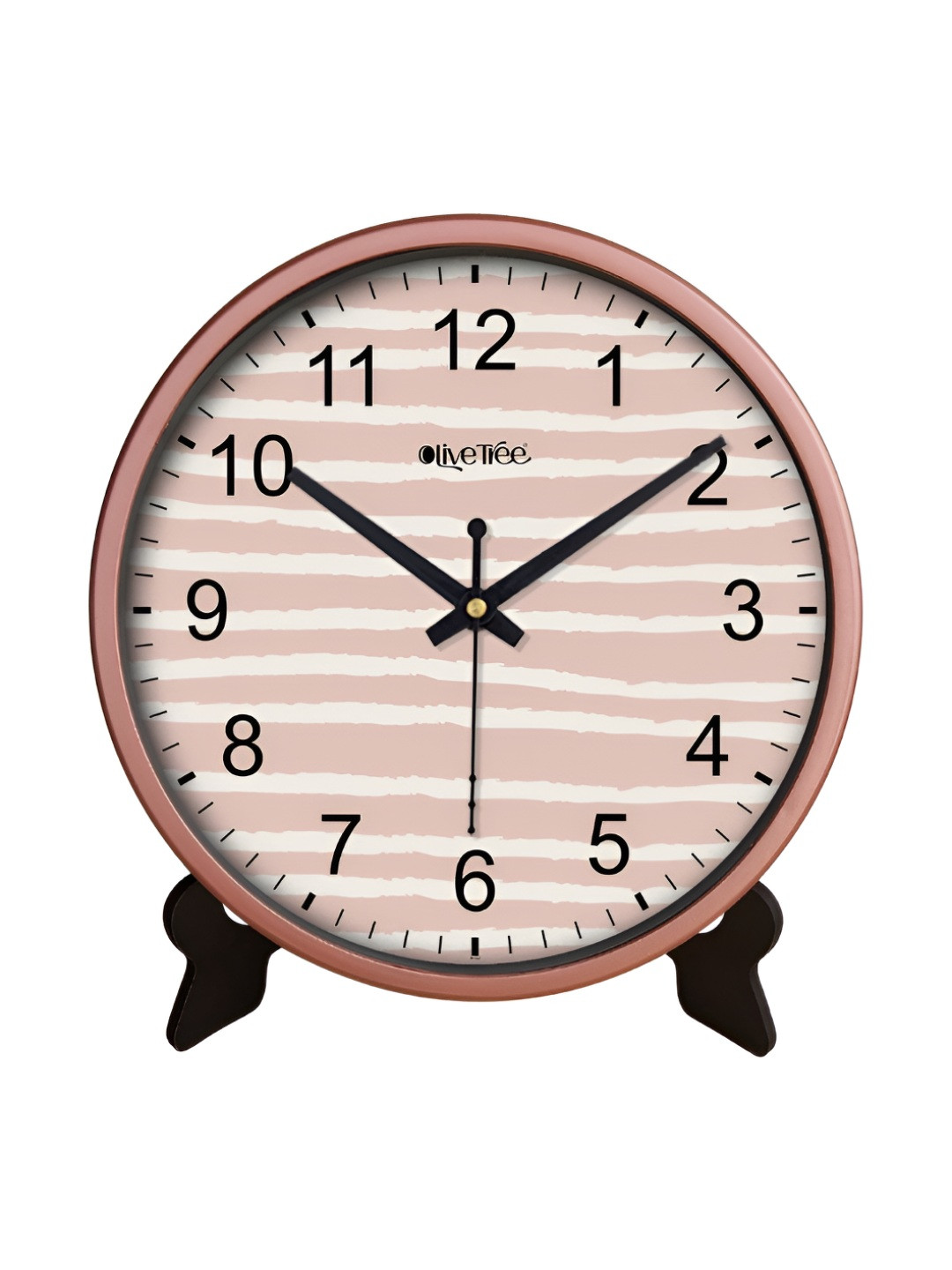 OLIVE TREE Copper-Toned & Black Printed Contemporary Round Shaped Analogue Table Clock
OLIVE TREE Copper-Toned & Black Printed Contemporary Round Shaped Analogue Table Clock