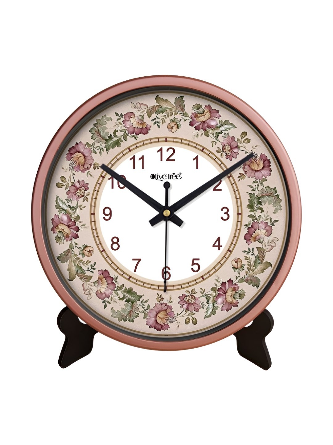OLIVE TREE Copper-Toned & Black Printed Contemporary Round Shaped Analogue Table Clock
OLIVE TREE Copper-Toned & Black Printed Contemporary Round Shaped Analogue Table Clock