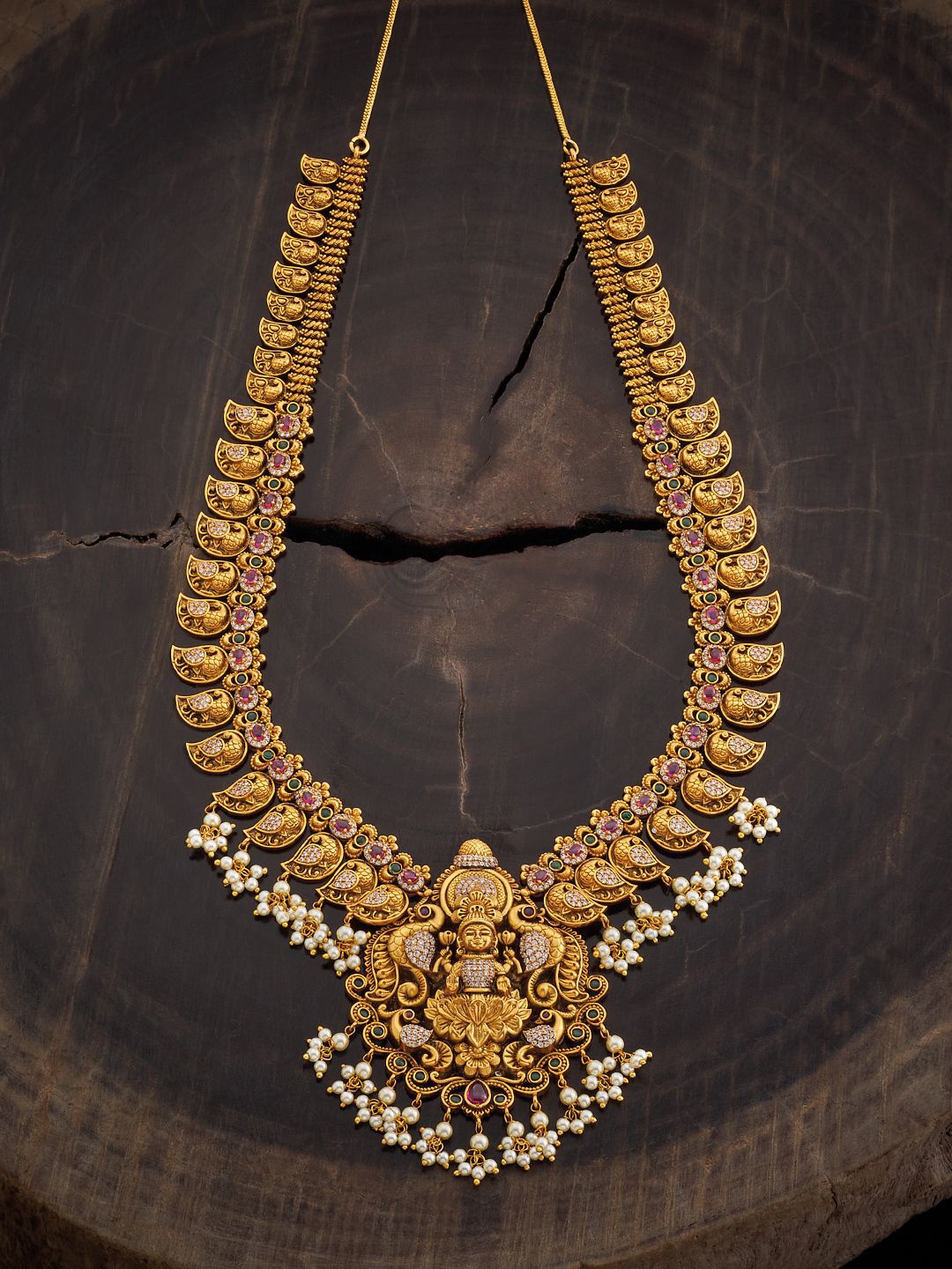 Kushal's Fashion Jewellery Gold-Plated Stone Studded & Beaded Antique Necklace
Kushal's Fashion Jewellery Gold-Plated Stone Studded & Beaded Antique Necklace
