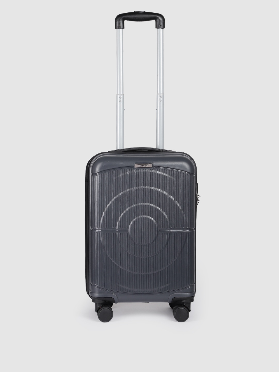 Teakwood Leathers Concentrix 360 Degree Rotation Hard-Sided Cabin-Sized Trolley Bag 38 L, Grey
Teakwood Leathers Concentrix 360 Degree Rotation Hard-Sided Cabin-Sized Trolley Bag 38 L, Grey