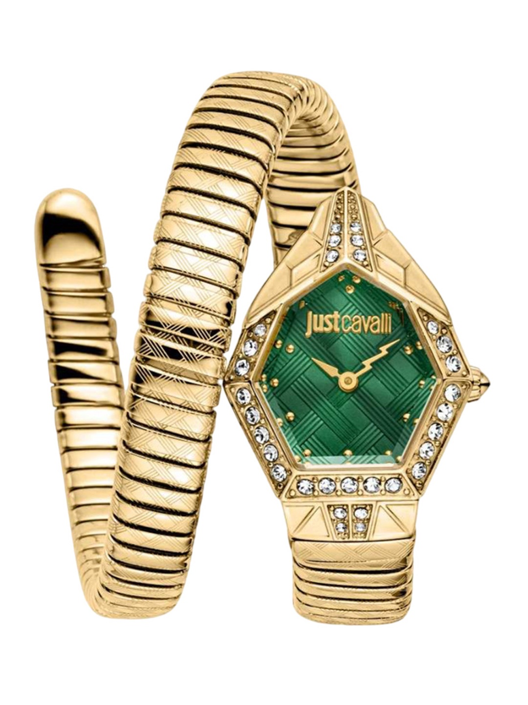 Just Cavalli Women Embellished Dial & Stainless Steel Wrap Around Straps Analogue Watch JC1L303M0035, Gold
Just Cavalli Women Embellished Dial & Stainless Steel Wrap Around Straps Analogue Watch JC1L303M0035, Gold