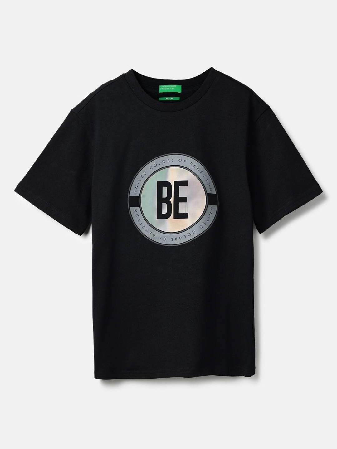United Colors of Benetton Boys Typography Printed Round Neck Pure Cotton T-shirt, Black
United Colors of Benetton Boys Typography Printed Round Neck Pure Cotton T-shirt, Black