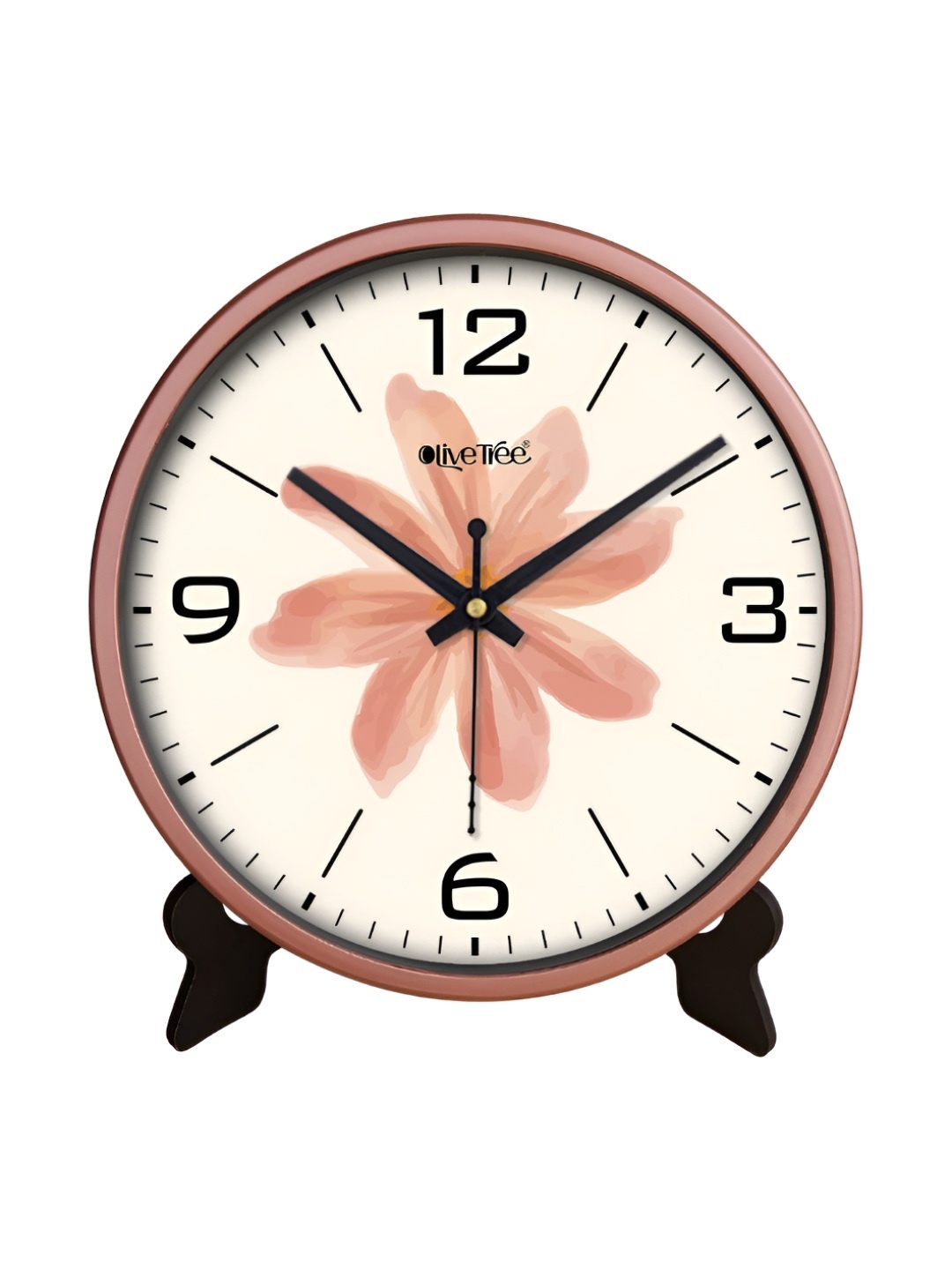 OLIVE TREE Copper-Toned & Black Printed Contemporary Round Shaped Analogue Table Clock
OLIVE TREE Copper-Toned & Black Printed Contemporary Round Shaped Analogue Table Clock