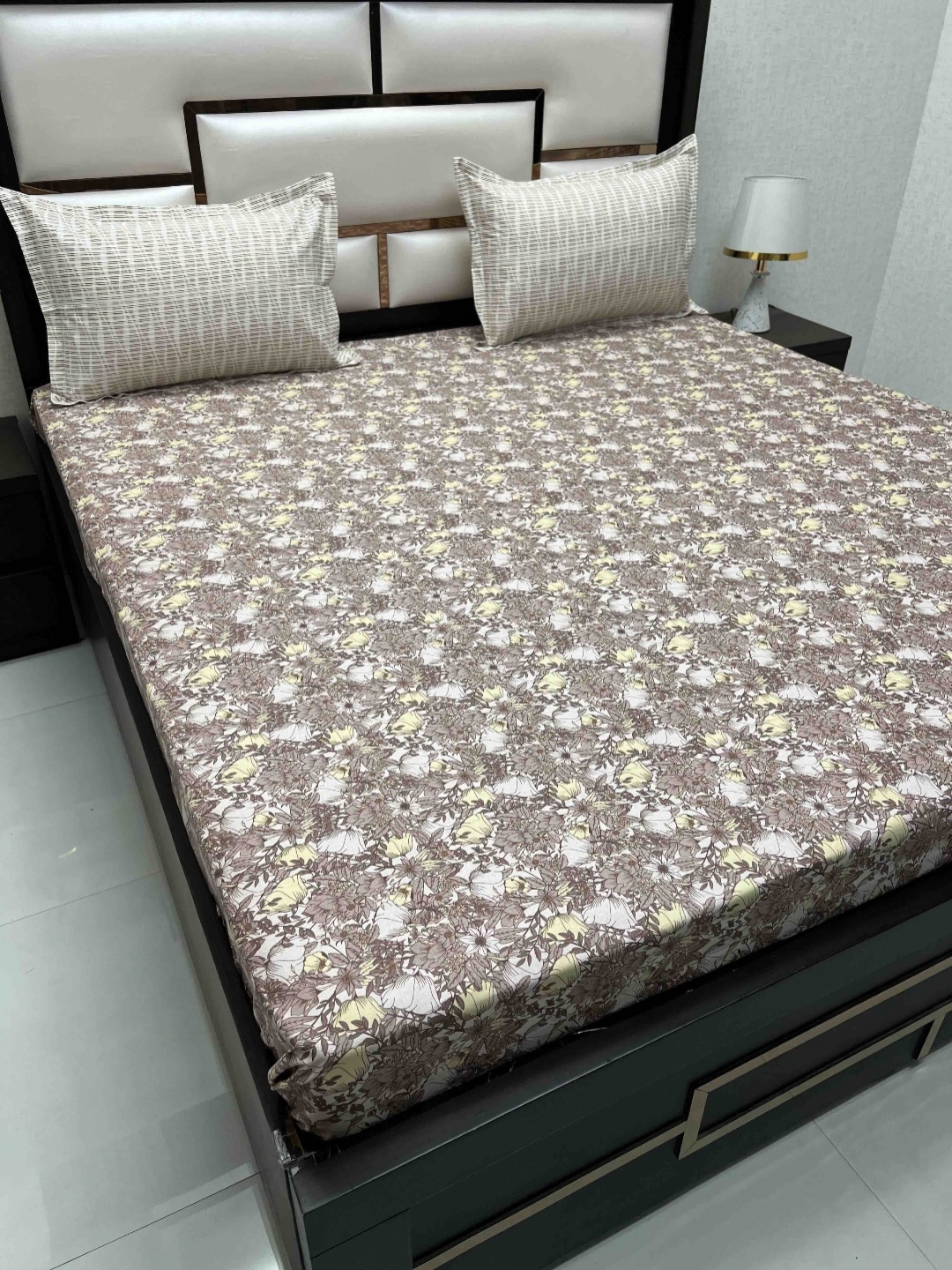 Pure Decor Cotton King Size Double Bed Bedsheet With 2 Pillow Covers 2.74m X 2.74m, Brown
Pure Decor Cotton King Size Double Bed Bedsheet With 2 Pillow Covers 2.74m X 2.74m, Brown