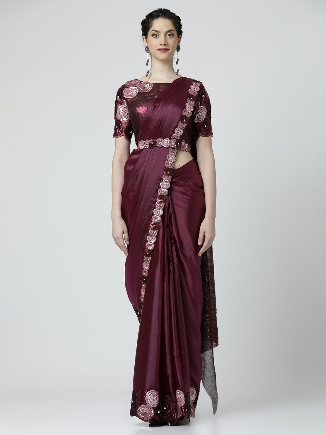 Jaipur Kurti Ethnic Motifs Embroidered Poly Crepe Heavy Work Saree, Purple
Jaipur Kurti Ethnic Motifs Embroidered Poly Crepe Heavy Work Saree, Purple