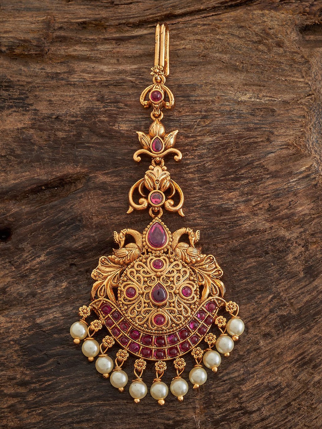 Kushal's Fashion Jewellery Gold-Plated Stone Studded & Beaded Maang Tikka Head Jewellery
Kushal's Fashion Jewellery Gold-Plated Stone Studded & Beaded Maang Tikka Head Jewellery