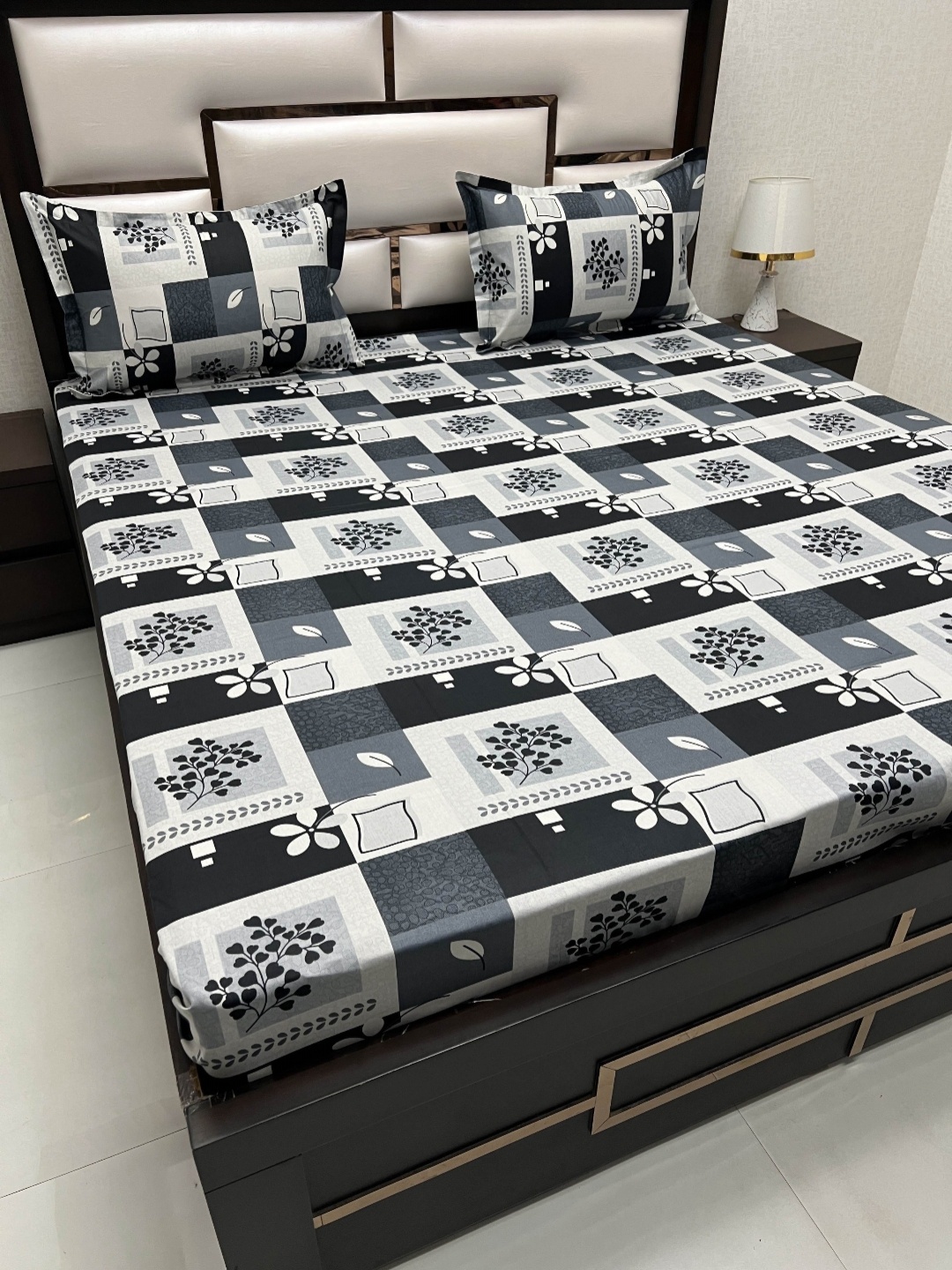 Pure Decor Passion Fur Black Floral Pure Cotton 240 TC Queen Bedsheet & 2 Pillow Covers
Pure Decor Passion Fur Black Floral Pure Cotton 240 TC Queen Bedsheet & 2 Pillow Covers