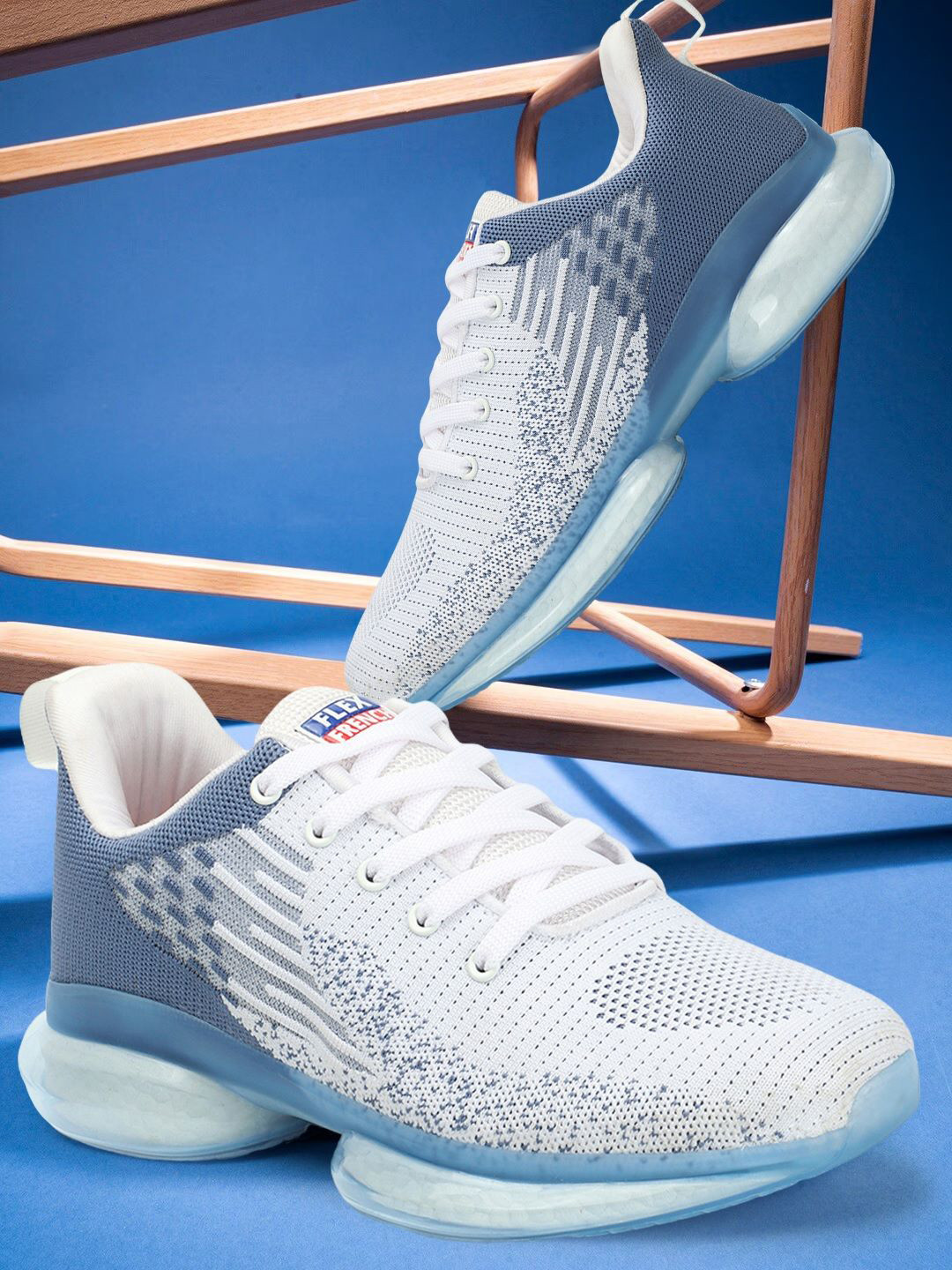 FLEX FRENCH Men Woven Design Sneakers, Blue
FLEX FRENCH Men Woven Design Sneakers, Blue