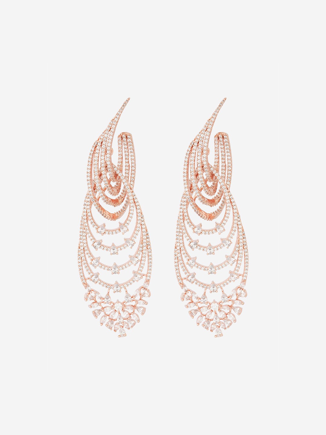 Kushal's Fashion Jewellery Rhodium-Plated Spiked Cubic Zirconia Drop Earrings, Gold
Kushal's Fashion Jewellery Rhodium-Plated Spiked Cubic Zirconia Drop Earrings, Gold