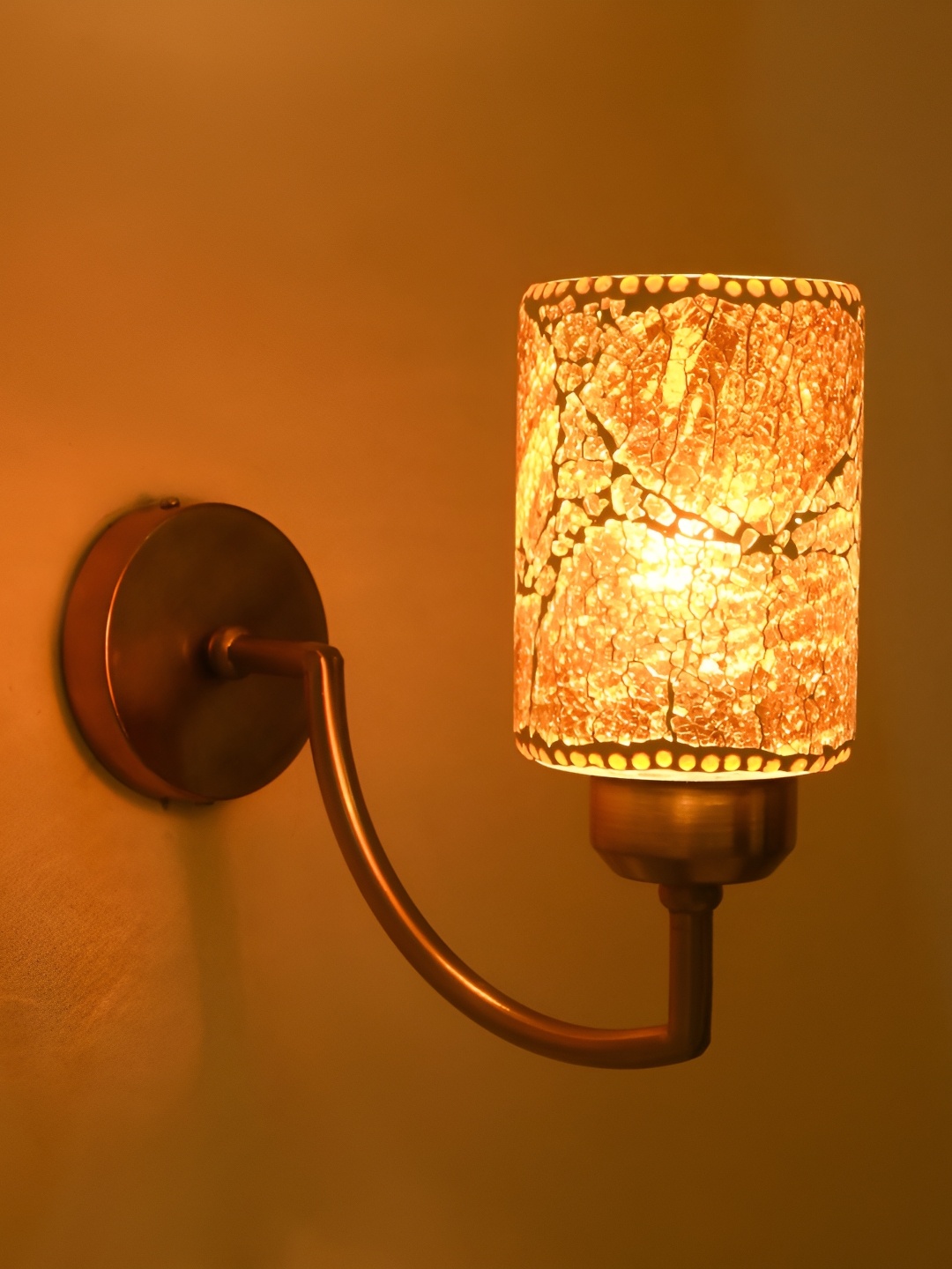 Afast Orange-Coloured & GoldToned Printed Glass Contemporary Cylinderical Shaped Wall Lamp
Afast Orange-Coloured & GoldToned Printed Glass Contemporary Cylinderical Shaped Wall Lamp