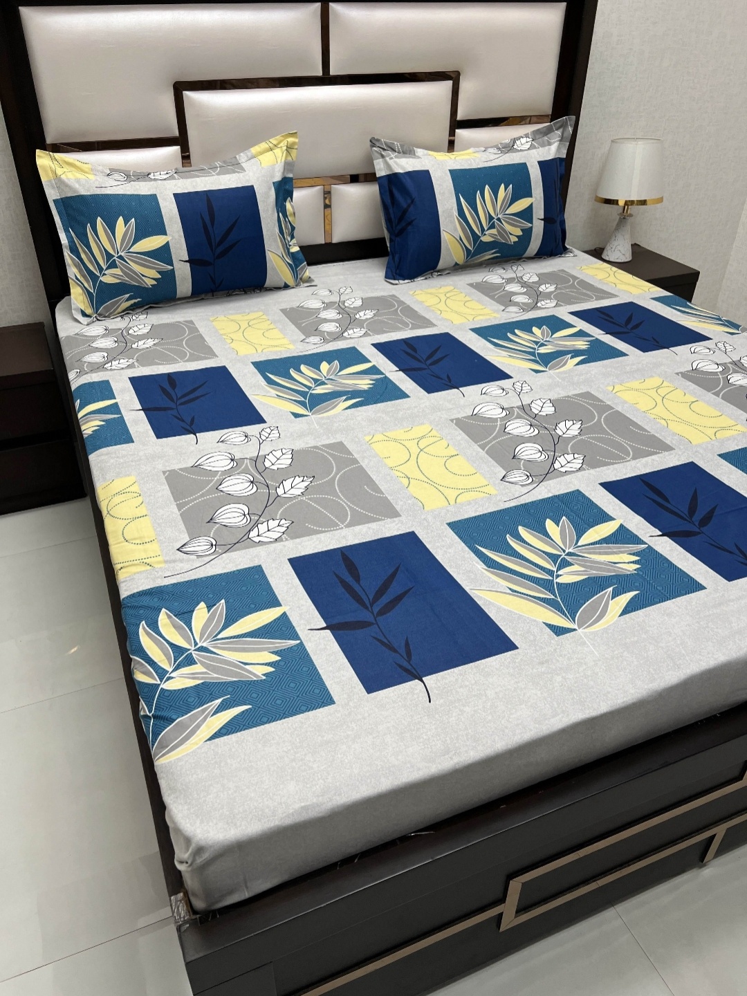 Pure Decor Passion Fur Blue Floral Pure Cotton 240 TC Queen Bedsheet & 2 Pillow Covers
Pure Decor Passion Fur Blue Floral Pure Cotton 240 TC Queen Bedsheet & 2 Pillow Covers