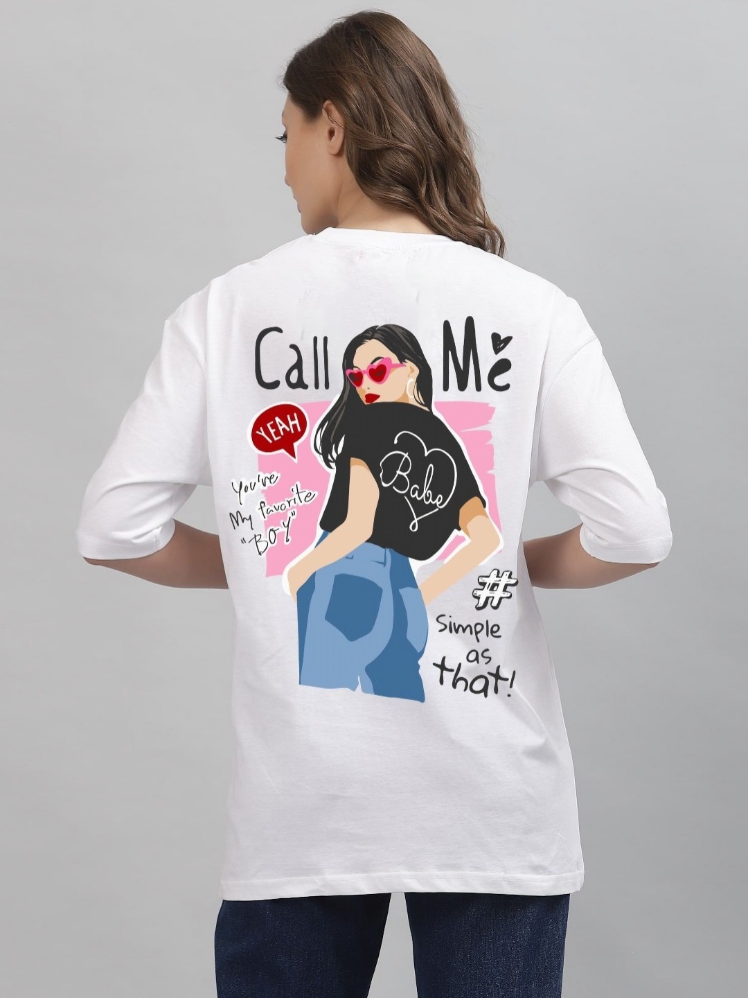 Gavin Paris Women Bio Finish Graphic Printed Round Neck Pure Cotton Oversized T-Shirt, White
Gavin Paris Women Bio Finish Graphic Printed Round Neck Pure Cotton Oversized T-Shirt, White