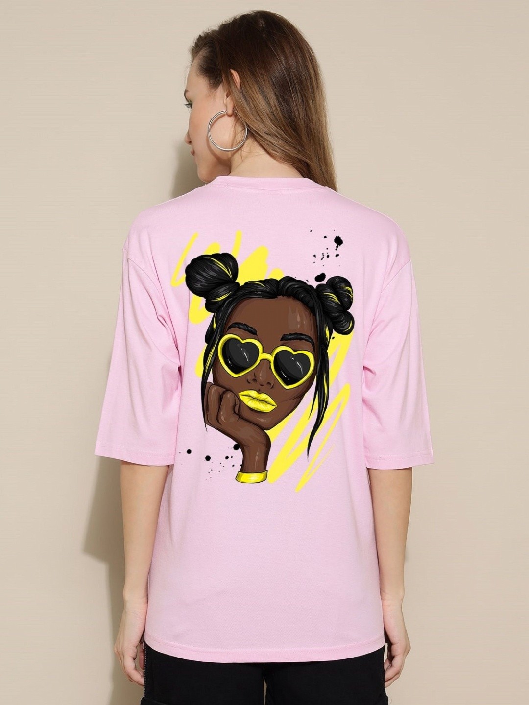 Gavin Paris Women Bio Finish Graphic Printed Round Neck Pure Cotton Oversized T-Shirt, Pink
Gavin Paris Women Bio Finish Graphic Printed Round Neck Pure Cotton Oversized T-Shirt, Pink