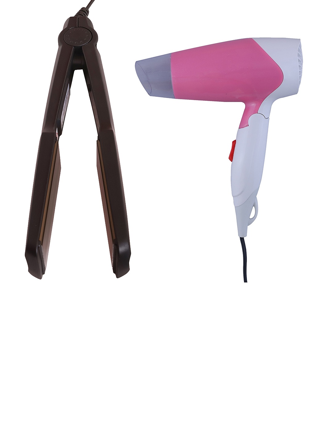 NIRVANI 1270 Professional 1400 Watt Hair Dryer & 329 Ceramic Plate Hair Straightener, Pink
NIRVANI 1270 Professional 1400 Watt Hair Dryer & 329 Ceramic Plate Hair Straightener, Pink