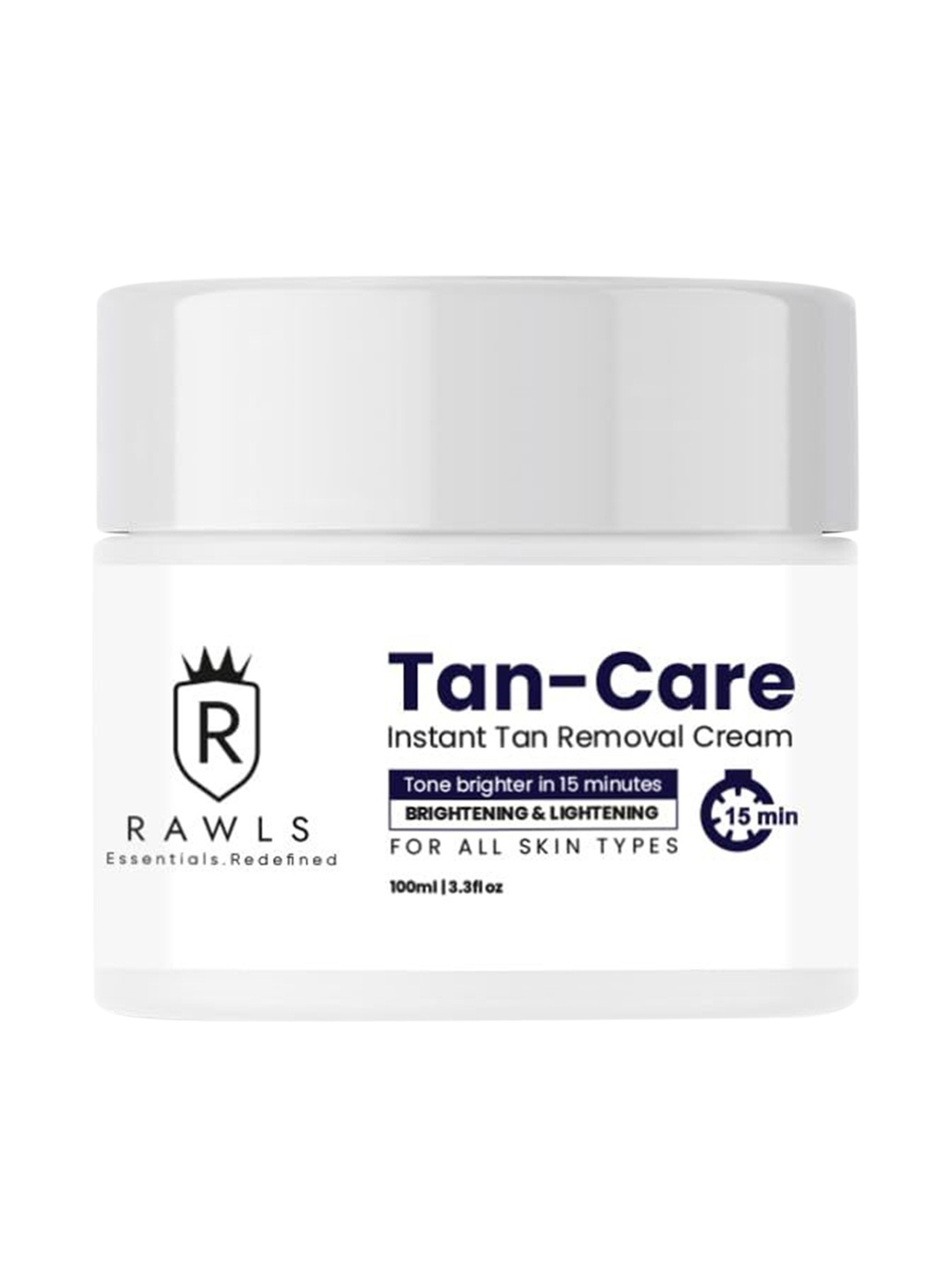RAWLS Tan-Care Instant Tan Removal Cream For Brightening & Lightening Skin - 100ml, White
RAWLS Tan-Care Instant Tan Removal Cream For Brightening & Lightening Skin - 100ml, White