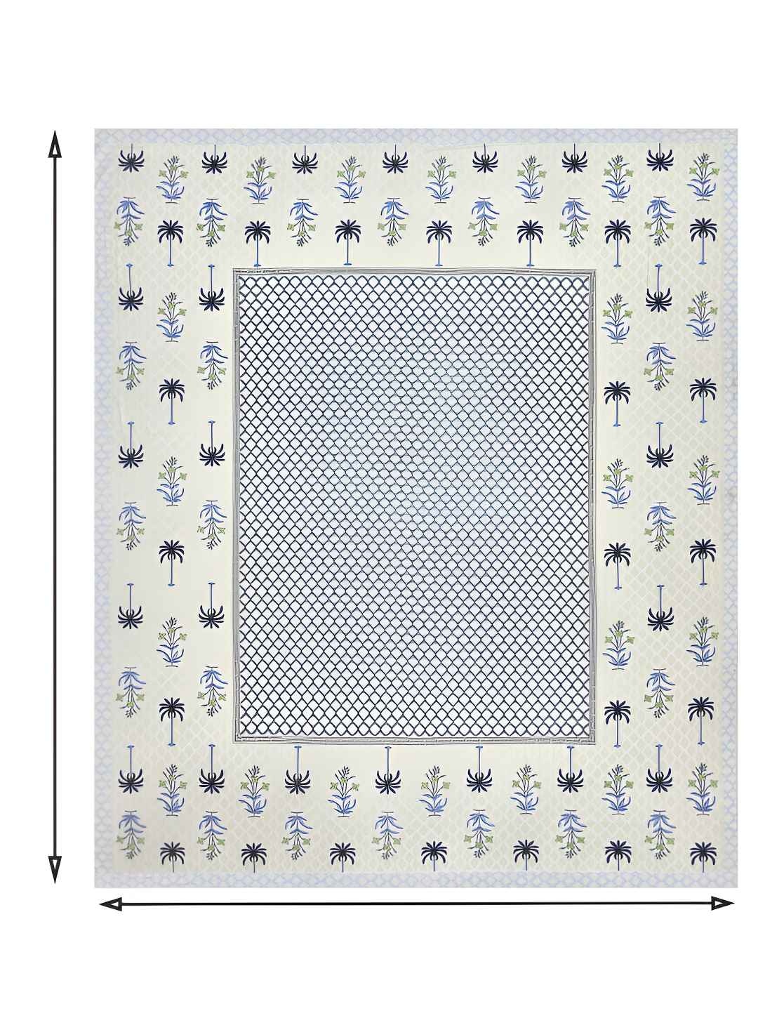 BED-SHEET.COM Blue & Beige Pure Cotton Floral 144 TC King Bedsheet with 2 Pillow Covers
BED-SHEET.COM Blue & Beige Pure Cotton Floral 144 TC King Bedsheet with 2 Pillow Covers