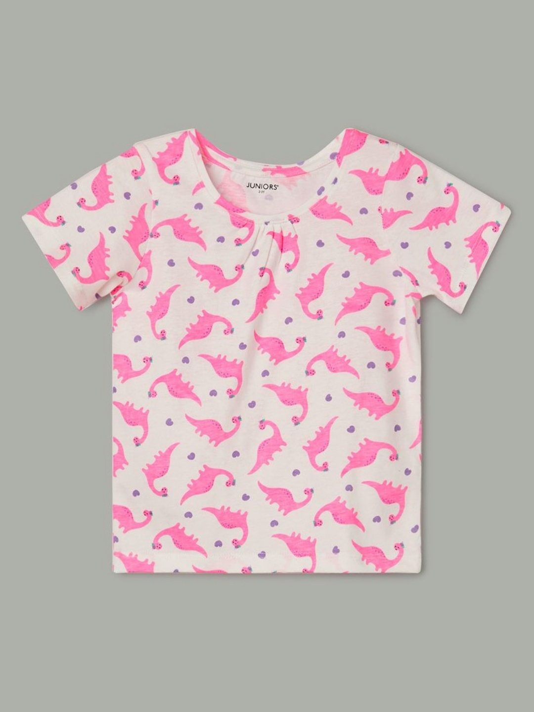 Juniors by Lifestyle Girls Printed V-Neck Extended Sleeves Tropical Pockets T-shirt, White
Juniors by Lifestyle Girls Printed V-Neck Extended Sleeves Tropical Pockets T-shirt, White