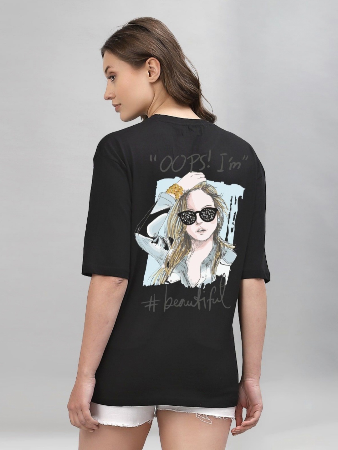 Gavin Paris Women Bio Finish Graphic Printed Round Neck Pure Cotton Oversized T-Shirt, Black
Gavin Paris Women Bio Finish Graphic Printed Round Neck Pure Cotton Oversized T-Shirt, Black