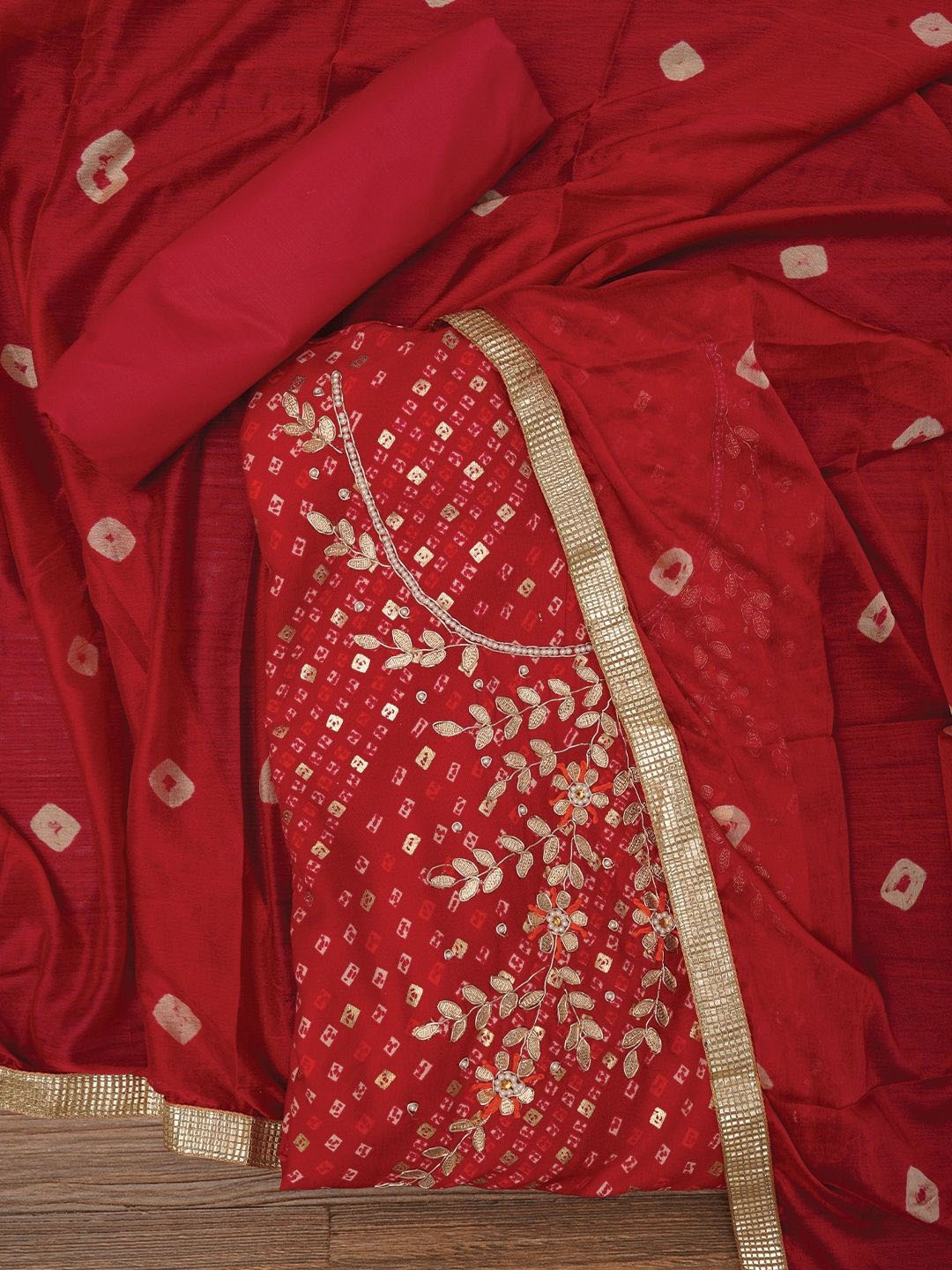 Jaipur Kurti Unstitched Cotton Bandhani Printed Dress Material With Dupatta, Pink
Jaipur Kurti Unstitched Cotton Bandhani Printed Dress Material With Dupatta, Pink