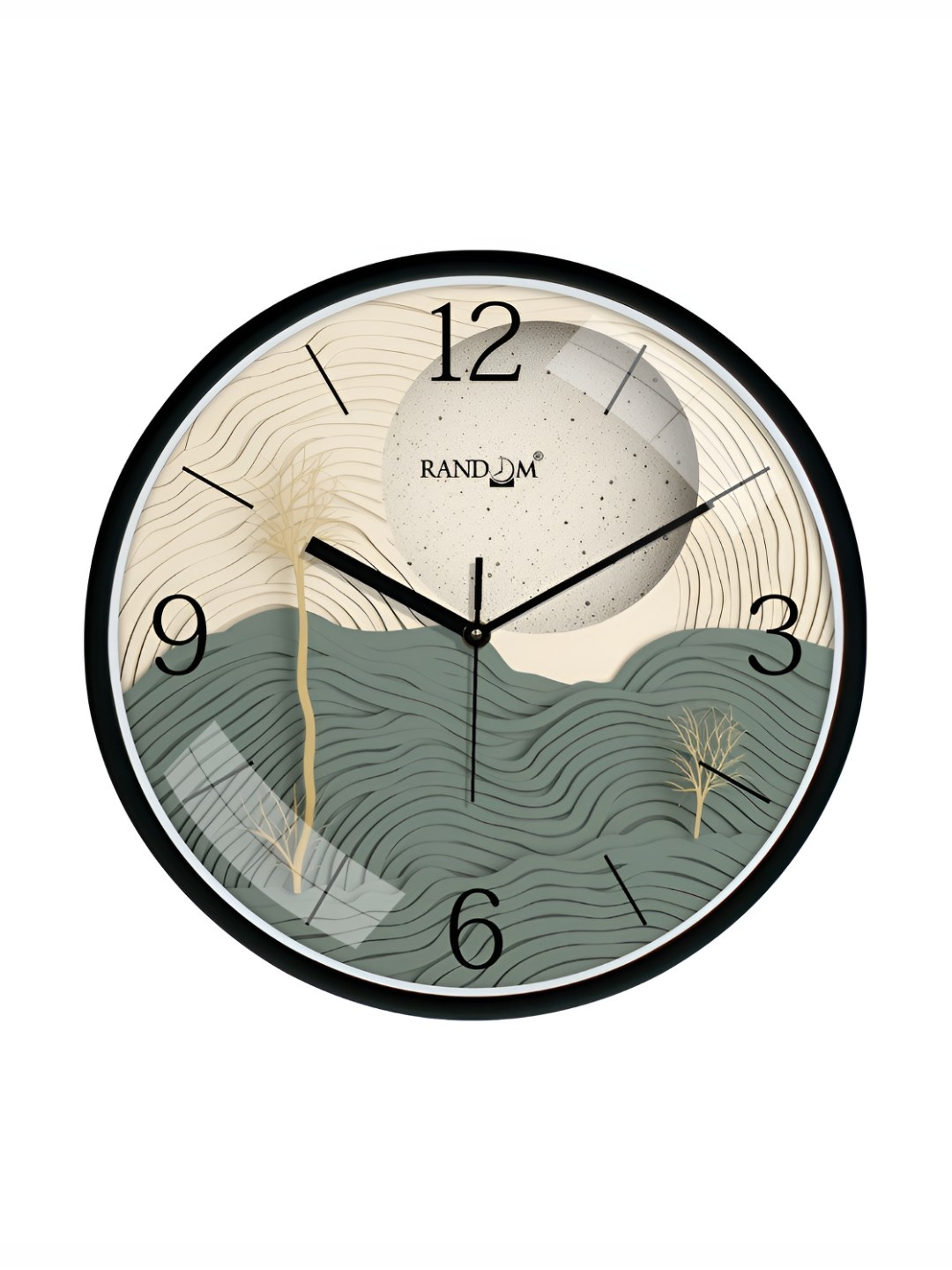 RANDOM Printed Round Shaped Sweep Silent Movement Contemporary Wall Clock, Black
RANDOM Printed Round Shaped Sweep Silent Movement Contemporary Wall Clock, Black