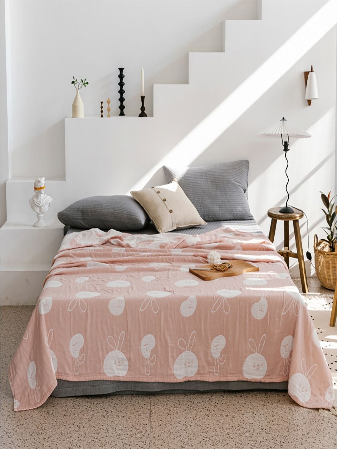 JC HOME Pink Cartoon Characters Printed Pure Cotton AC Room 350 GSM Single Bed Quilt
JC HOME Pink Cartoon Characters Printed Pure Cotton AC Room 350 GSM Single Bed Quilt