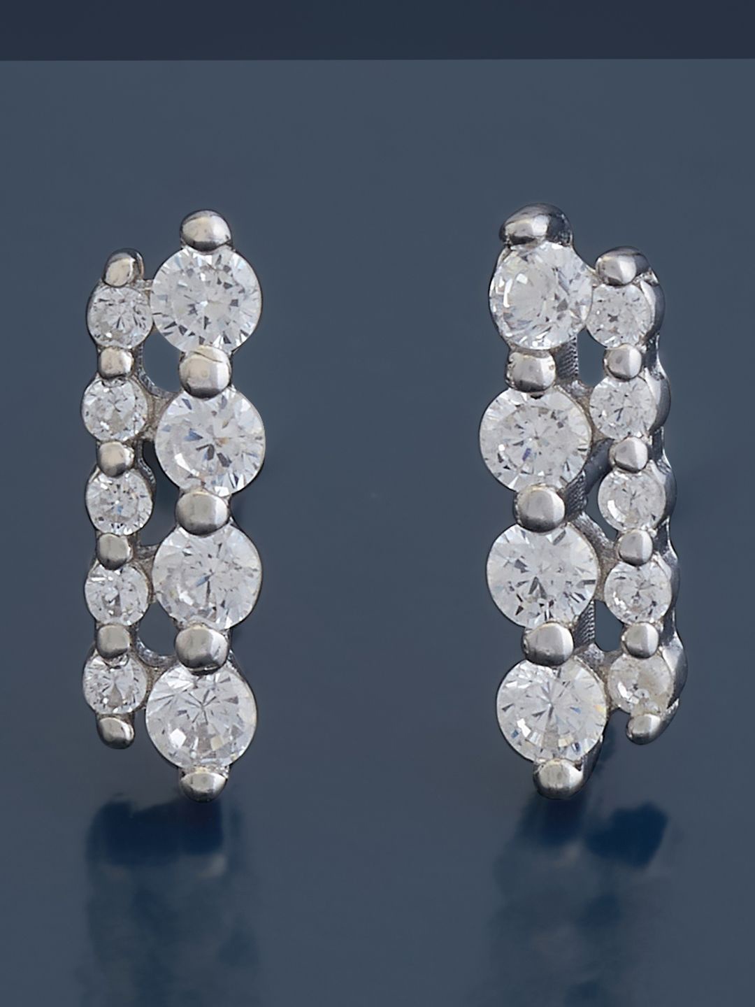 Kushal's Fashion Jewellery Sterling Silver Cubic Zirconia Rhodium-Plated Studs, White
Kushal's Fashion Jewellery Sterling Silver Cubic Zirconia Rhodium-Plated Studs, White