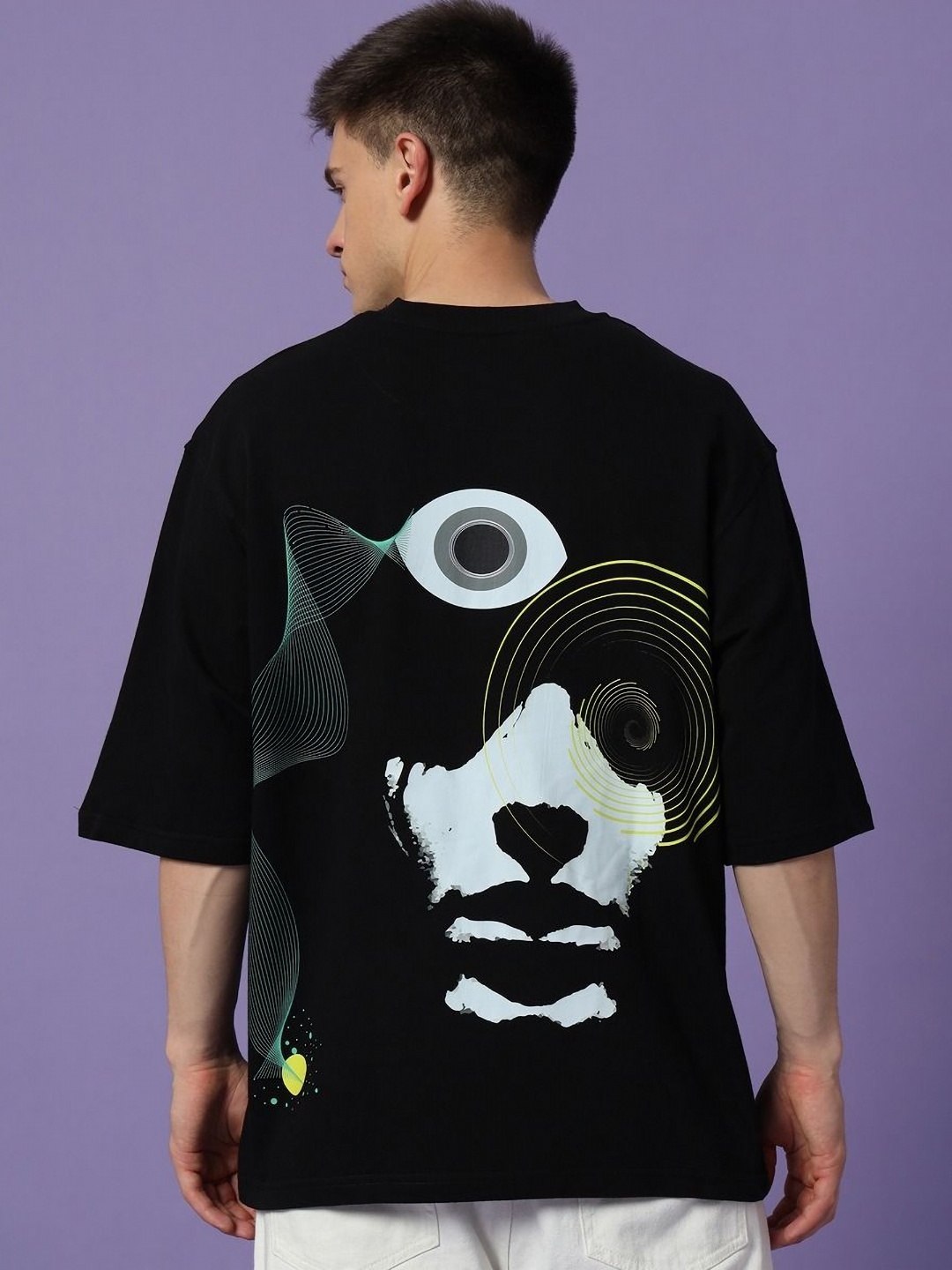 PockMAN Men Bio Finish Graphic Printed Round Neck Pure Cotton T-shirt, Black
PockMAN Men Bio Finish Graphic Printed Round Neck Pure Cotton T-shirt, Black