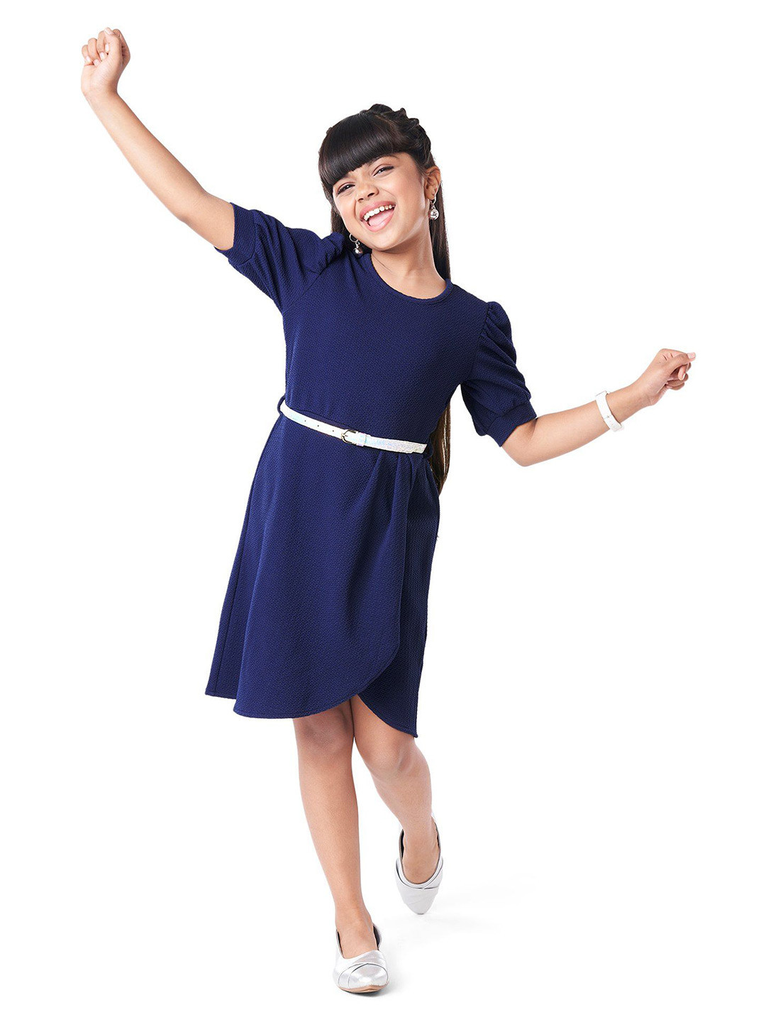 Girls Hola Bonita A-Line Dress, Navy blue
Girls Hola Bonita A-Line Dress, Navy blue