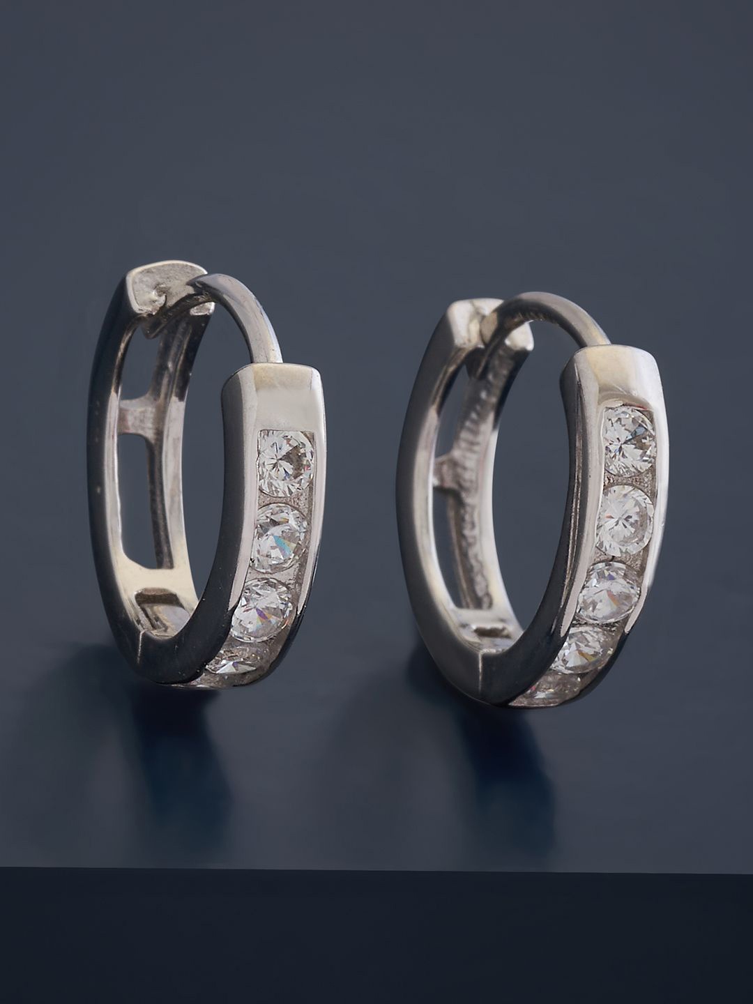 Kushal's Fashion Jewellery Sterling Silver Cubic Zirconia Rhodium-Plated Hoop Earrings, White
Kushal's Fashion Jewellery Sterling Silver Cubic Zirconia Rhodium-Plated Hoop Earrings, White