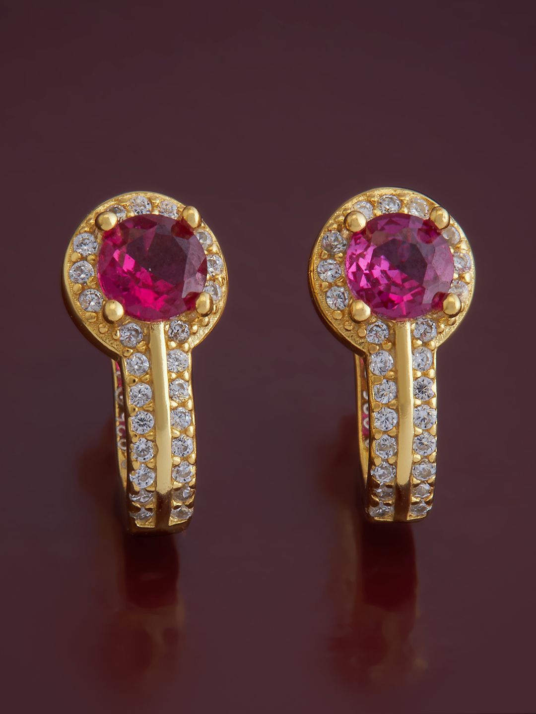 Kushal's Fashion Jewellery 92.5 Pure Silver Gold-Plated CZ Stone Studded Hoop Earrings
Kushal's Fashion Jewellery 92.5 Pure Silver Gold-Plated CZ Stone Studded Hoop Earrings