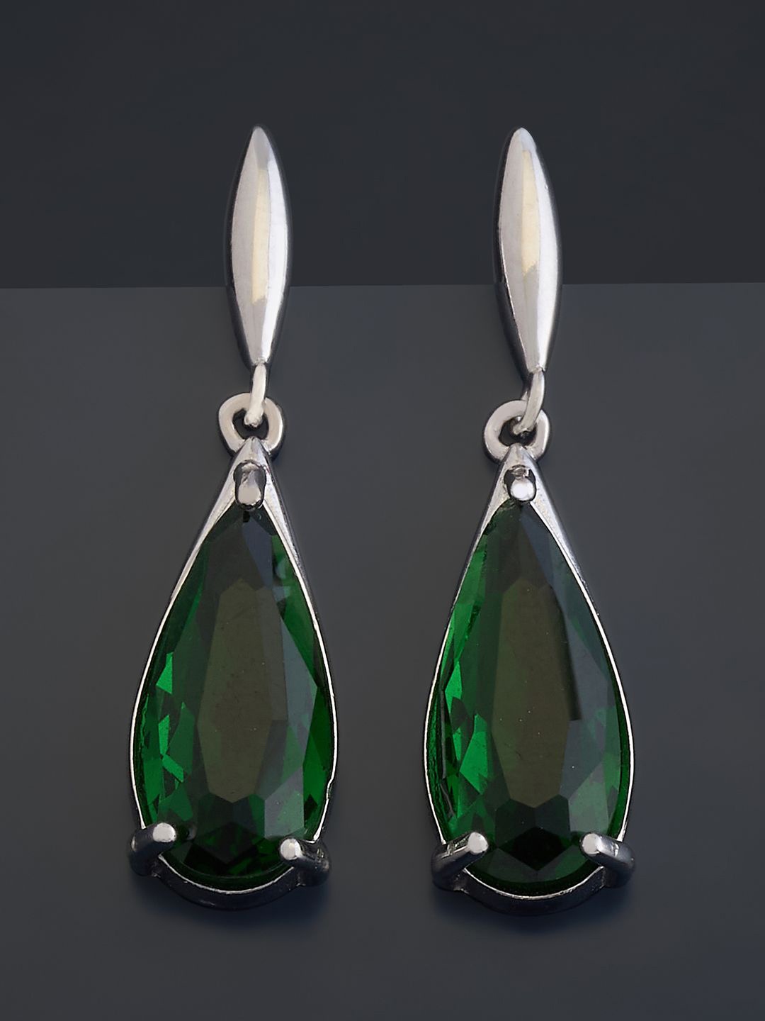 Kushal's Fashion Jewellery Sterling Silver Cubic Zirconia Rhodium-Plated Drop Earrings
Kushal's Fashion Jewellery Sterling Silver Cubic Zirconia Rhodium-Plated Drop Earrings