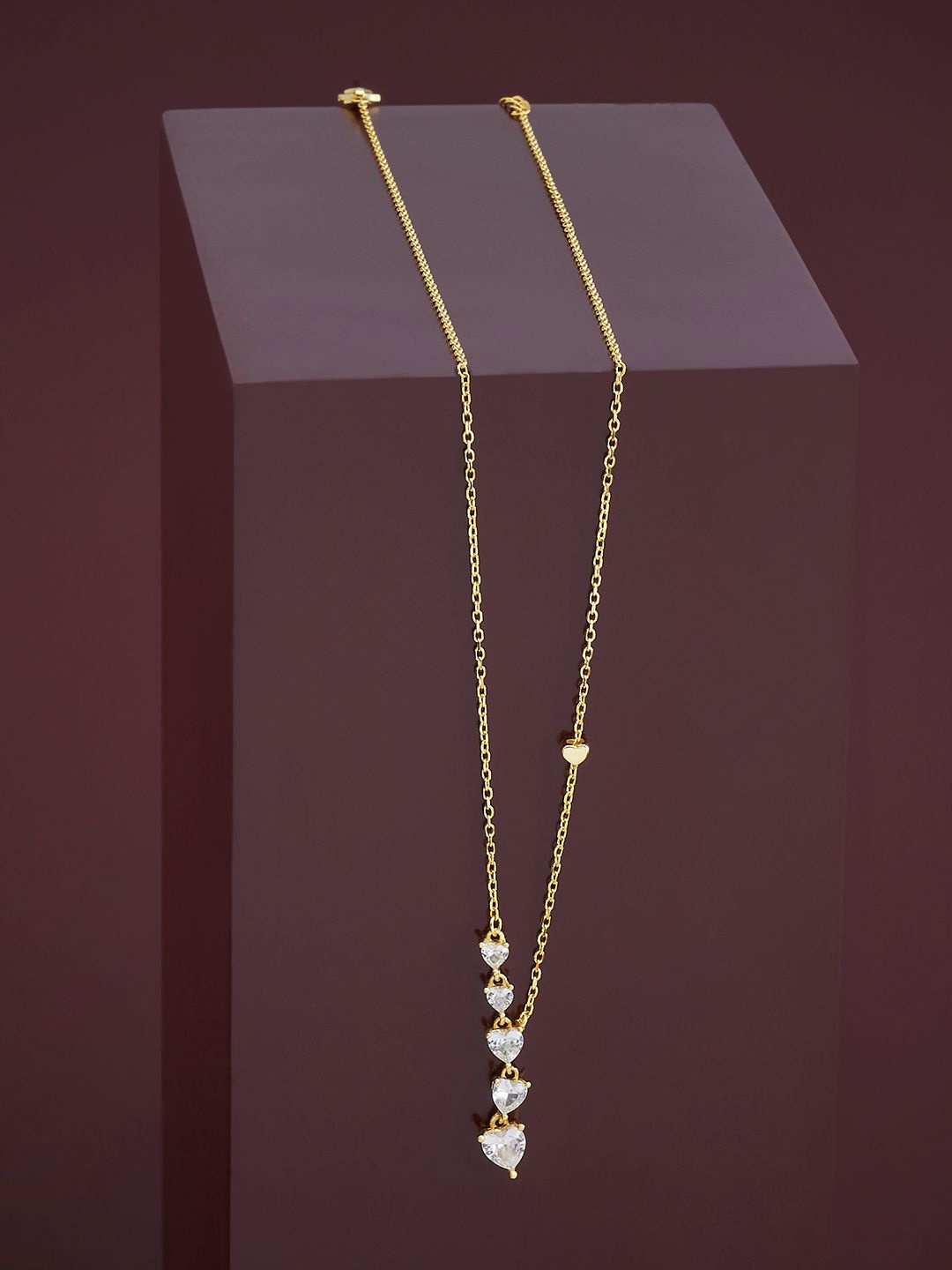 Kushal's Fashion Jewellery 92.5 Pure Silver Gold-Plated Cubic Zirconia Studded Chain
Kushal's Fashion Jewellery 92.5 Pure Silver Gold-Plated Cubic Zirconia Studded Chain