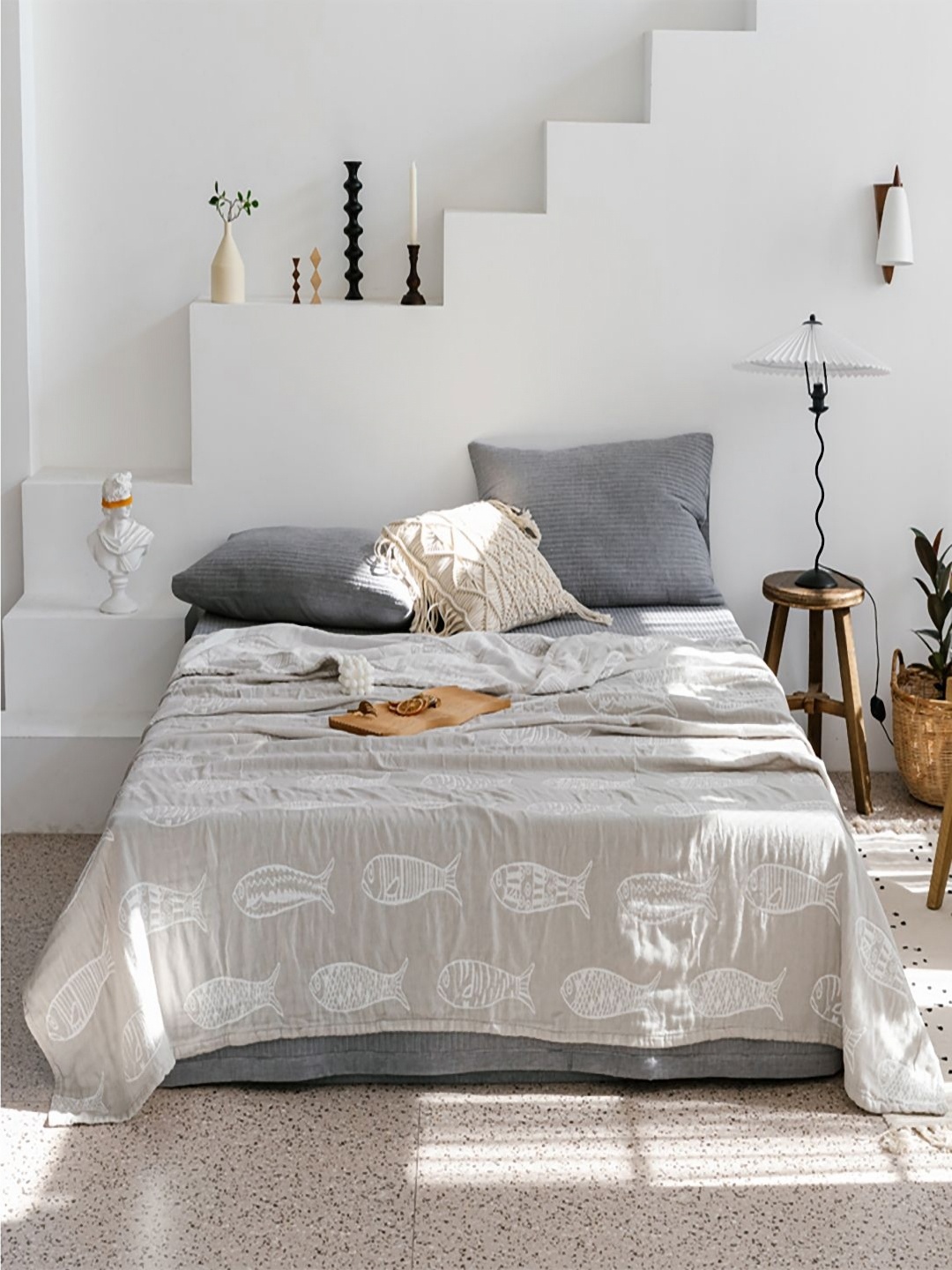 JC HOME Grey & White Cartoon Characters Printed AC Room 350 GSM Cotton Double Bed Quilt
JC HOME Grey & White Cartoon Characters Printed AC Room 350 GSM Cotton Double Bed Quilt