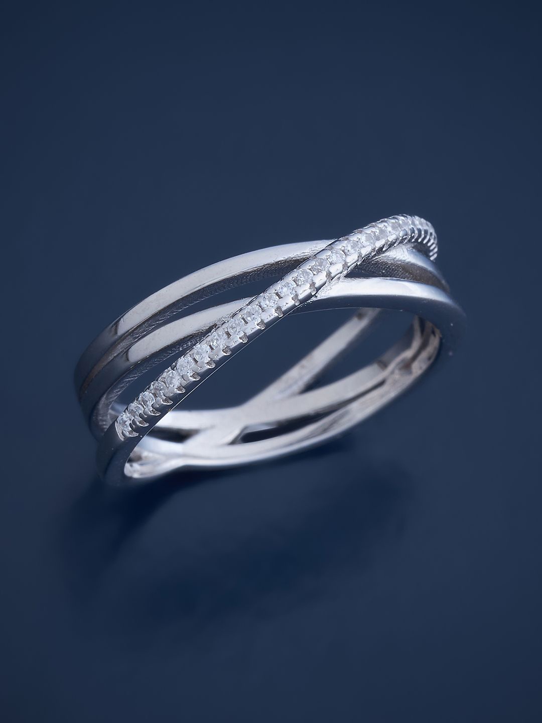Kushal's Fashion Jewellery Sterling Silver Cubic Zirconia Rhodium-Plated Finger Ring
Kushal's Fashion Jewellery Sterling Silver Cubic Zirconia Rhodium-Plated Finger Ring