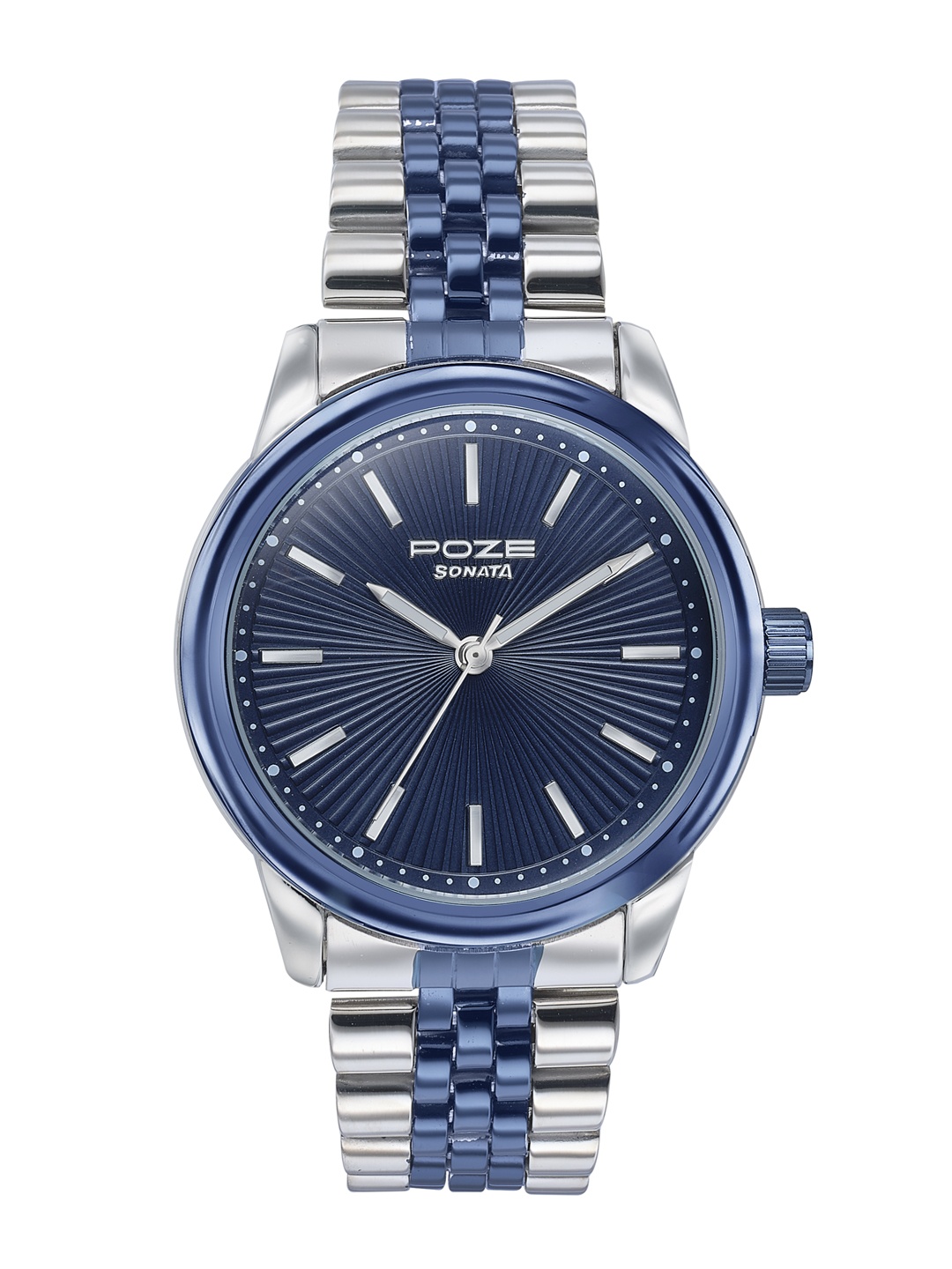 Sonata Men Poze Patterned Dial & Bracelet Style Straps Analogue Watch SP70040KM01W, Navy blue
Sonata Men Poze Patterned Dial & Bracelet Style Straps Analogue Watch SP70040KM01W, Navy blue