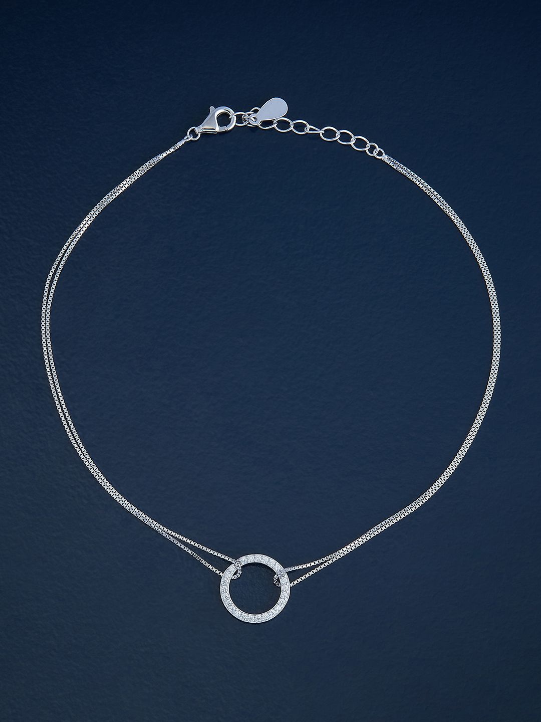 Kushal's Fashion Jewellery Sterling Silver Artificial Stones Gold-Plated Anklet
Kushal's Fashion Jewellery Sterling Silver Artificial Stones Gold-Plated Anklet