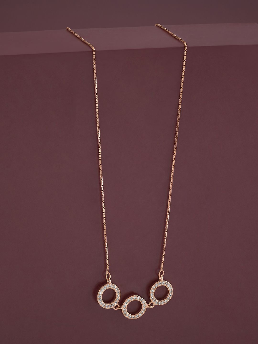 Kushal's Fashion Jewellery Rose Gold Plated 92.5 Pure Silver Cubic Zirconia Necklace
Kushal's Fashion Jewellery Rose Gold Plated 92.5 Pure Silver Cubic Zirconia Necklace