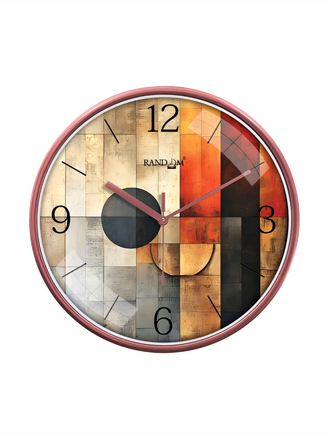 RANDOM Printed Round Shaped Sweep Silent Movement Contemporary Wall Clock, Pink
RANDOM Printed Round Shaped Sweep Silent Movement Contemporary Wall Clock, Pink