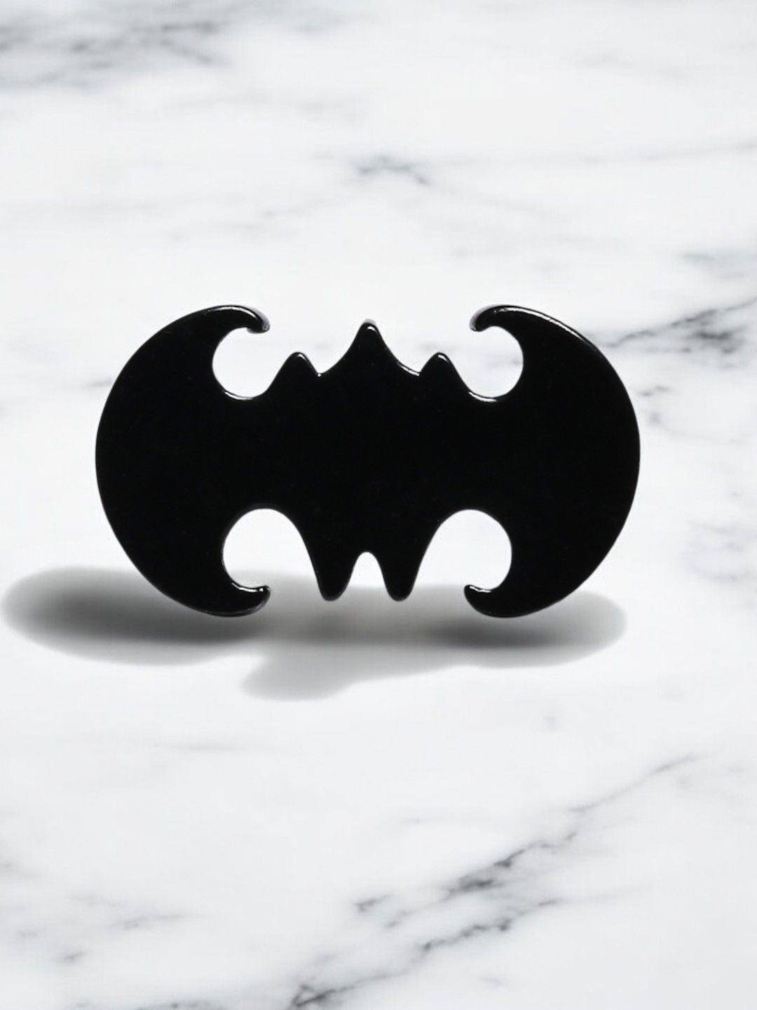 fabula Single Piece Batman Designed Stainless Steel Studded Earring, Black 
fabula Single Piece Batman Designed Stainless Steel Studded Earring, Black