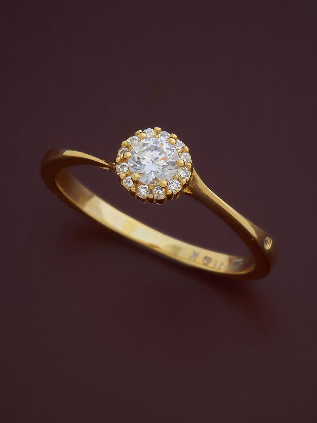 Kushal's Fashion Jewellery Sterling Silver Cubic Zirconia Gold-Plated Finger Ring
Kushal's Fashion Jewellery Sterling Silver Cubic Zirconia Gold-Plated Finger Ring