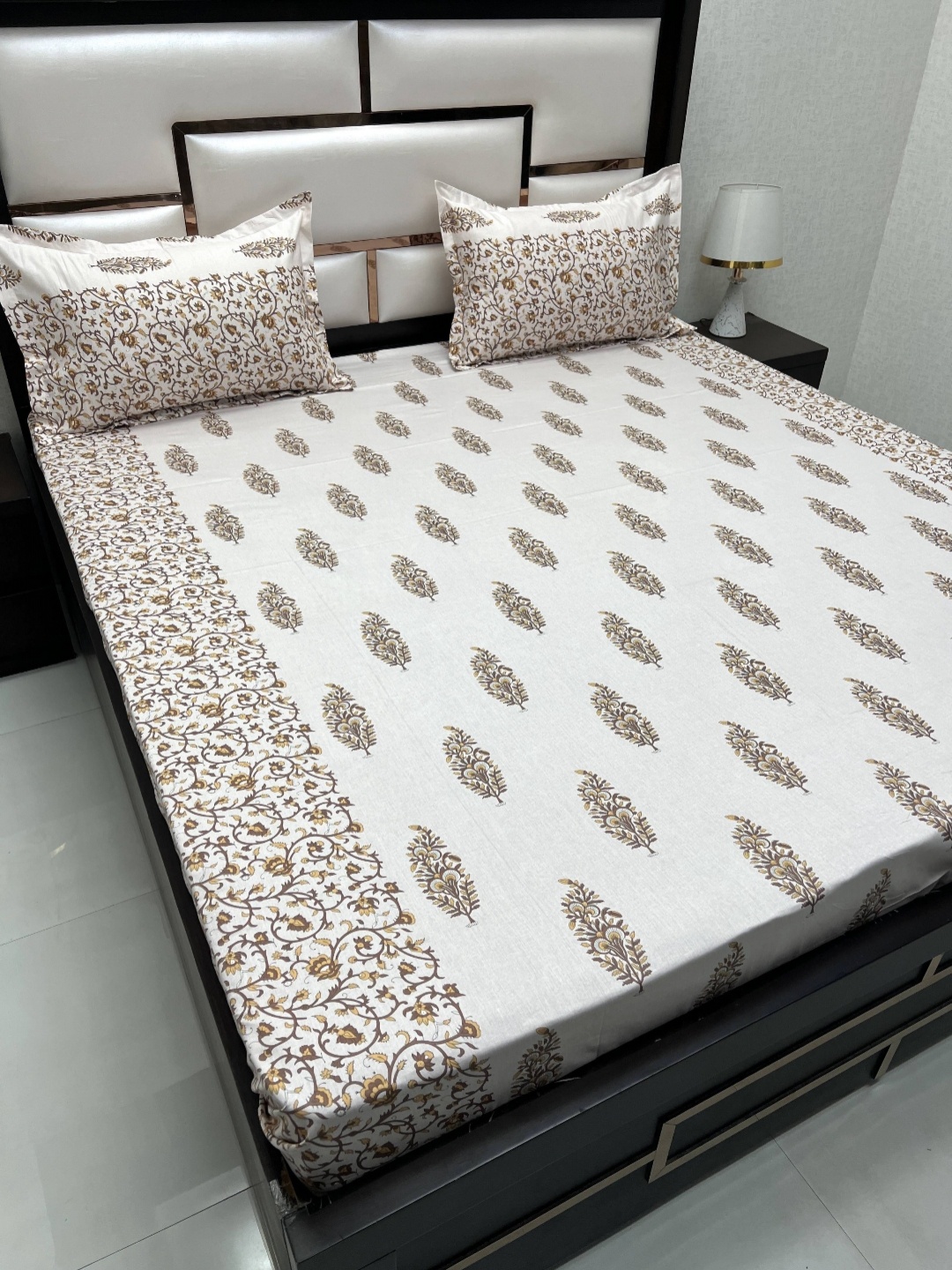 Pure Decor Brown Ethnic Motifs Pure Cotton 300 TC Queen Bedsheet with 2 Pillow Covers
Pure Decor Brown Ethnic Motifs Pure Cotton 300 TC Queen Bedsheet with 2 Pillow Covers