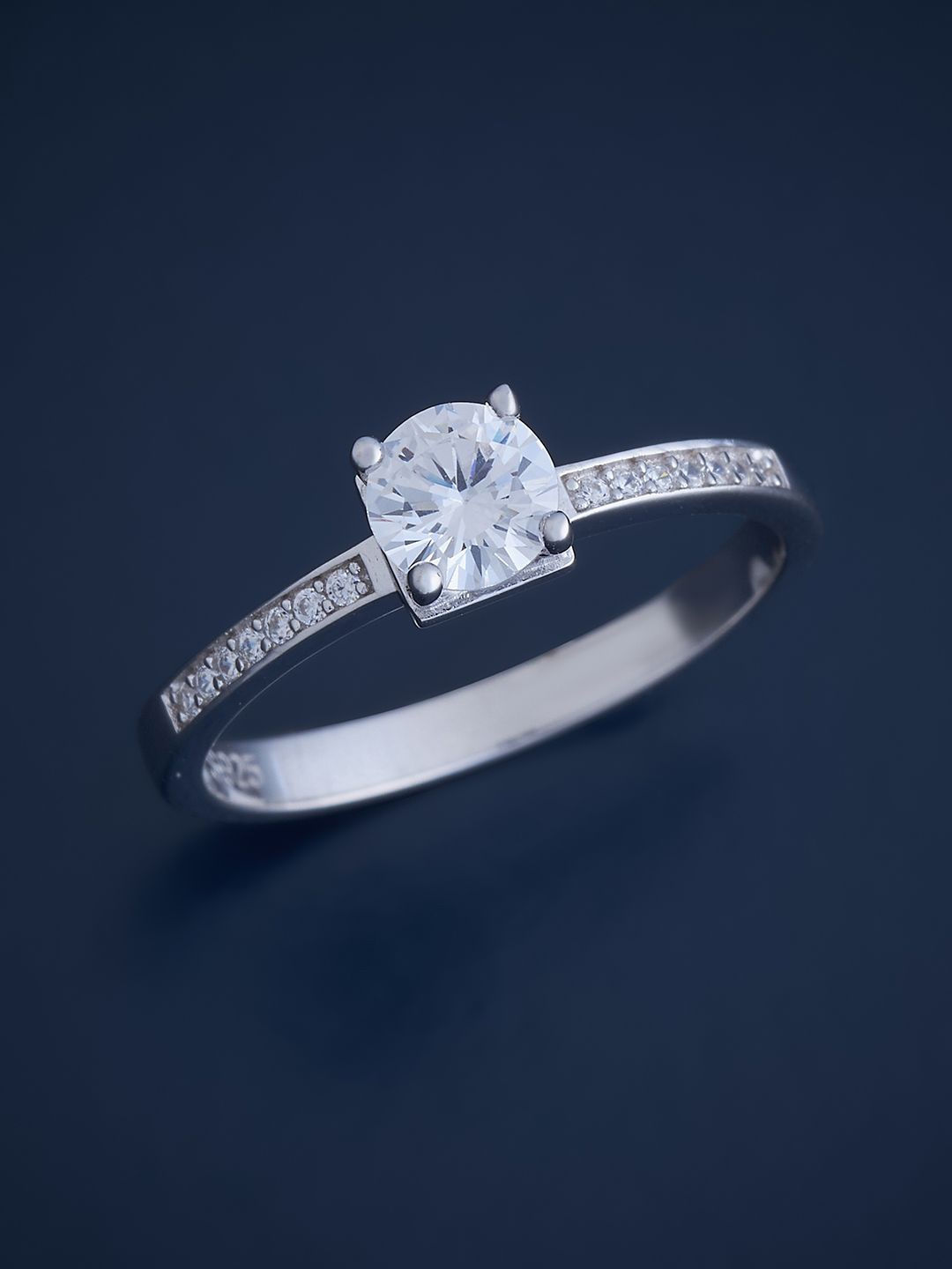 Kushal's Fashion Jewellery 92.5 Pure Silver Rhodium-Plated Cubic Zirconia Finger Ring
Kushal's Fashion Jewellery 92.5 Pure Silver Rhodium-Plated Cubic Zirconia Finger Ring
