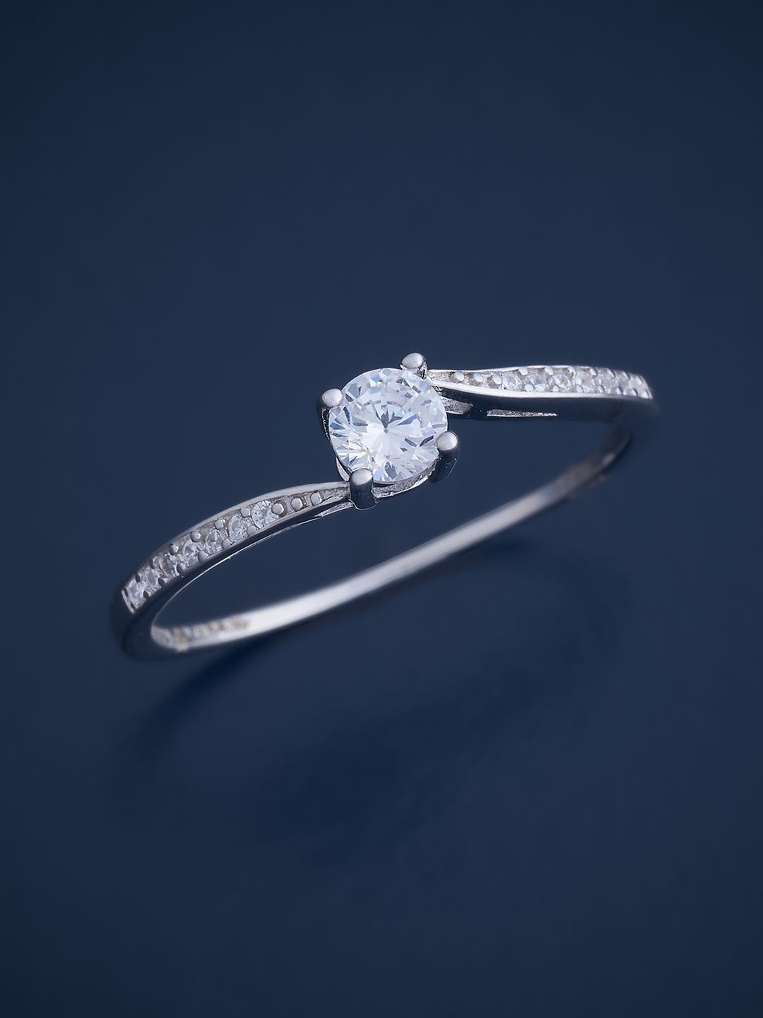 Kushal's Fashion Jewellery 92.5 Pure Silver Rhodium-Plated Cubic Zirconia Finger Ring
Kushal's Fashion Jewellery 92.5 Pure Silver Rhodium-Plated Cubic Zirconia Finger Ring